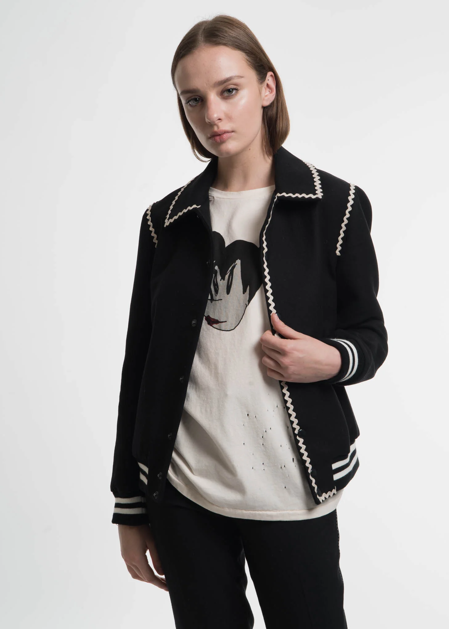 Black Marvin Teddy Jacket - Image 7