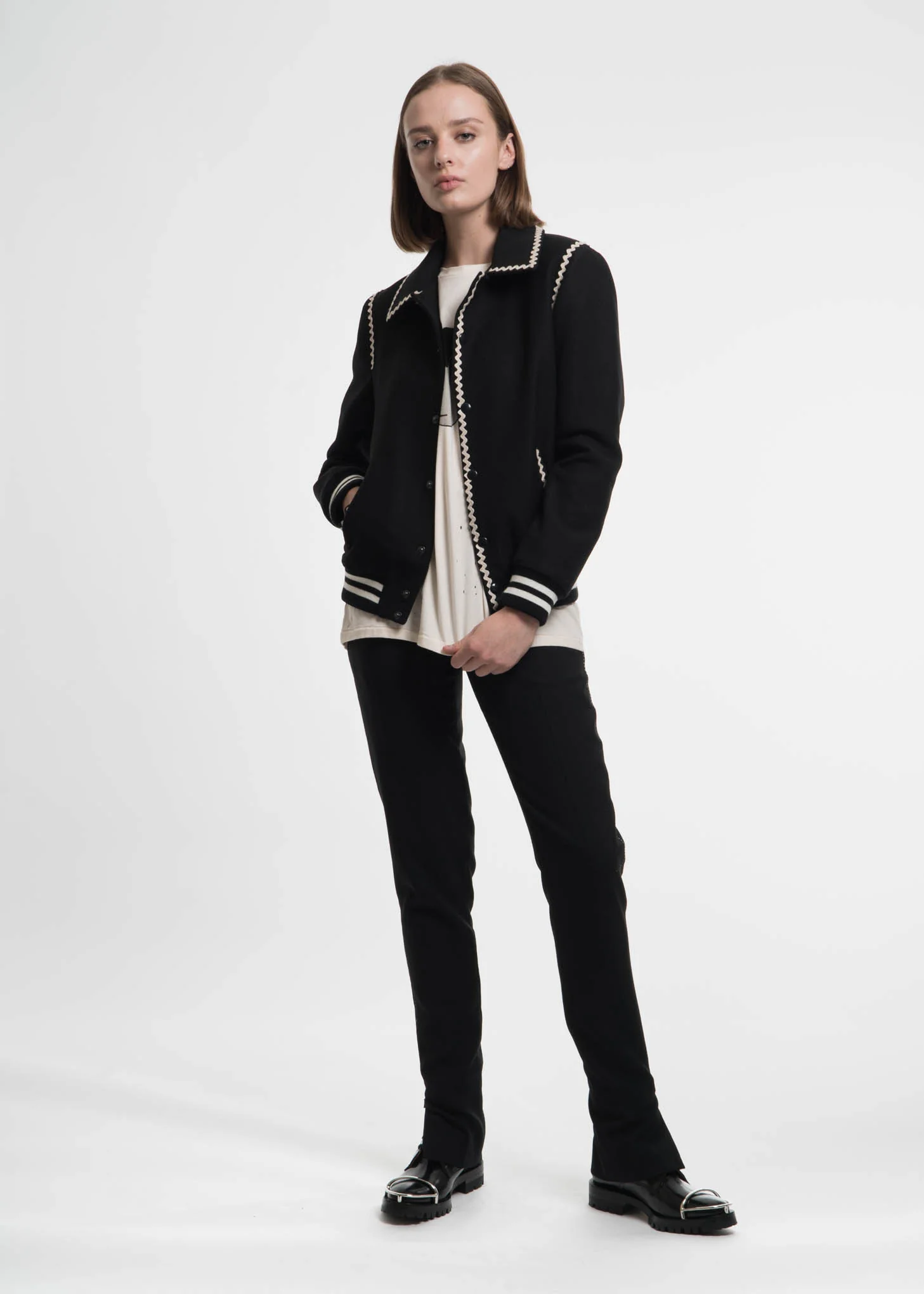 Black Marvin Teddy Jacket - Image 8