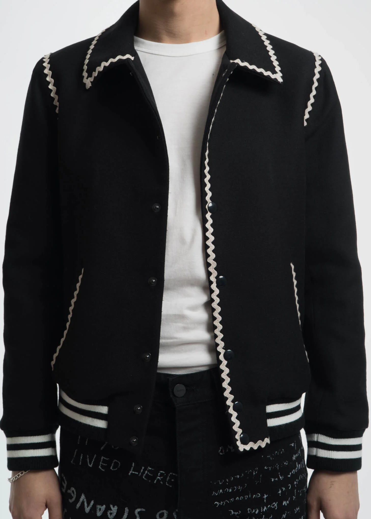 Black Marvin Teddy Jacket - Image 4