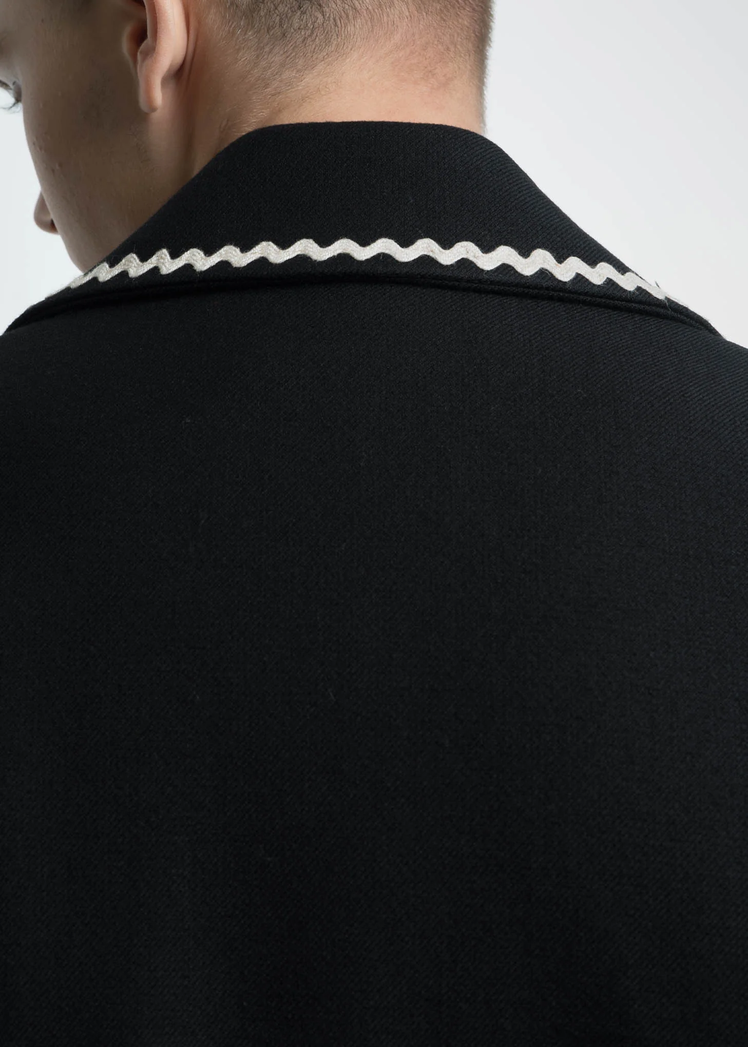 Black Marvin Teddy Jacket - Image 6