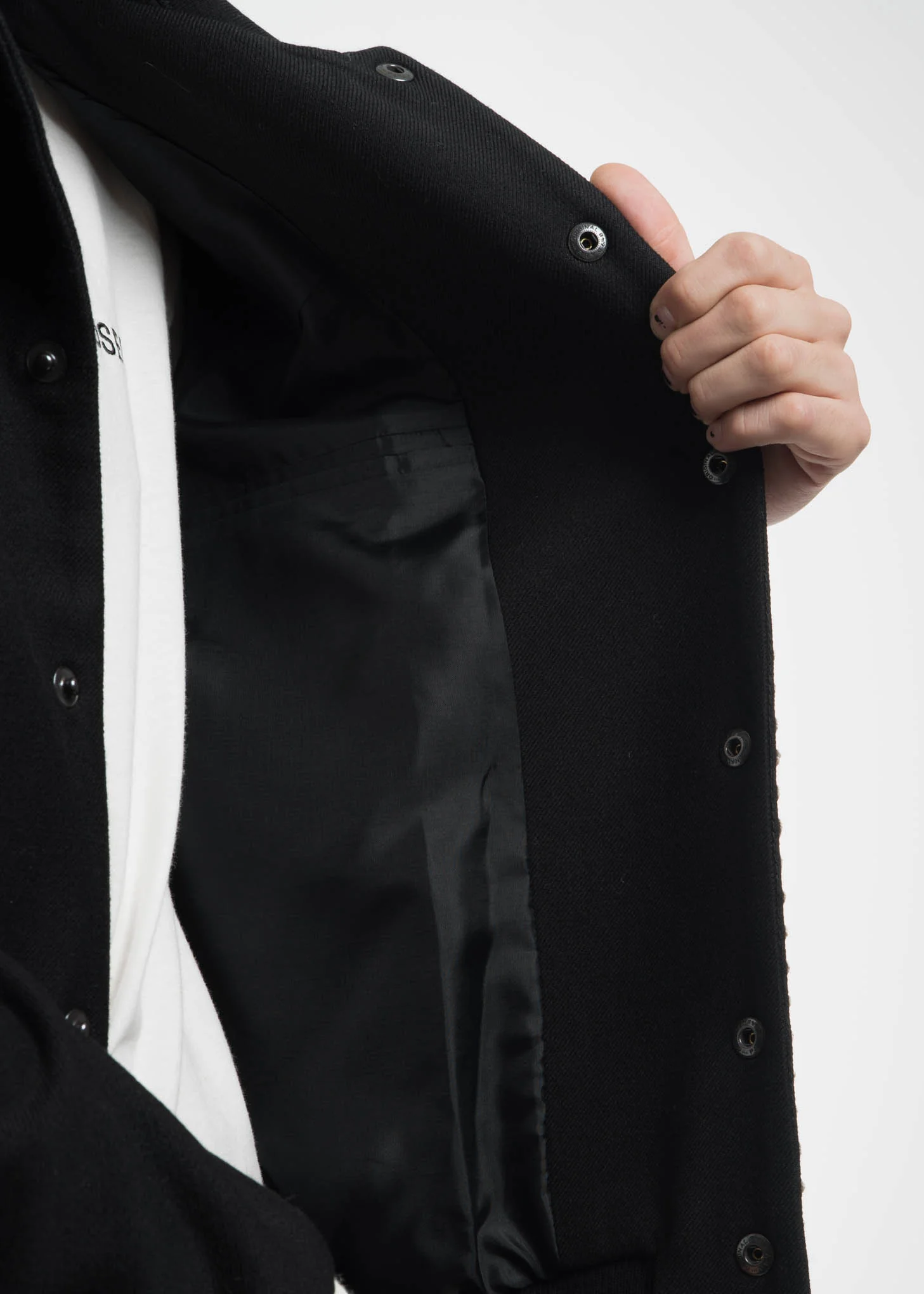 Black Marvin Teddy Jacket - Image 8