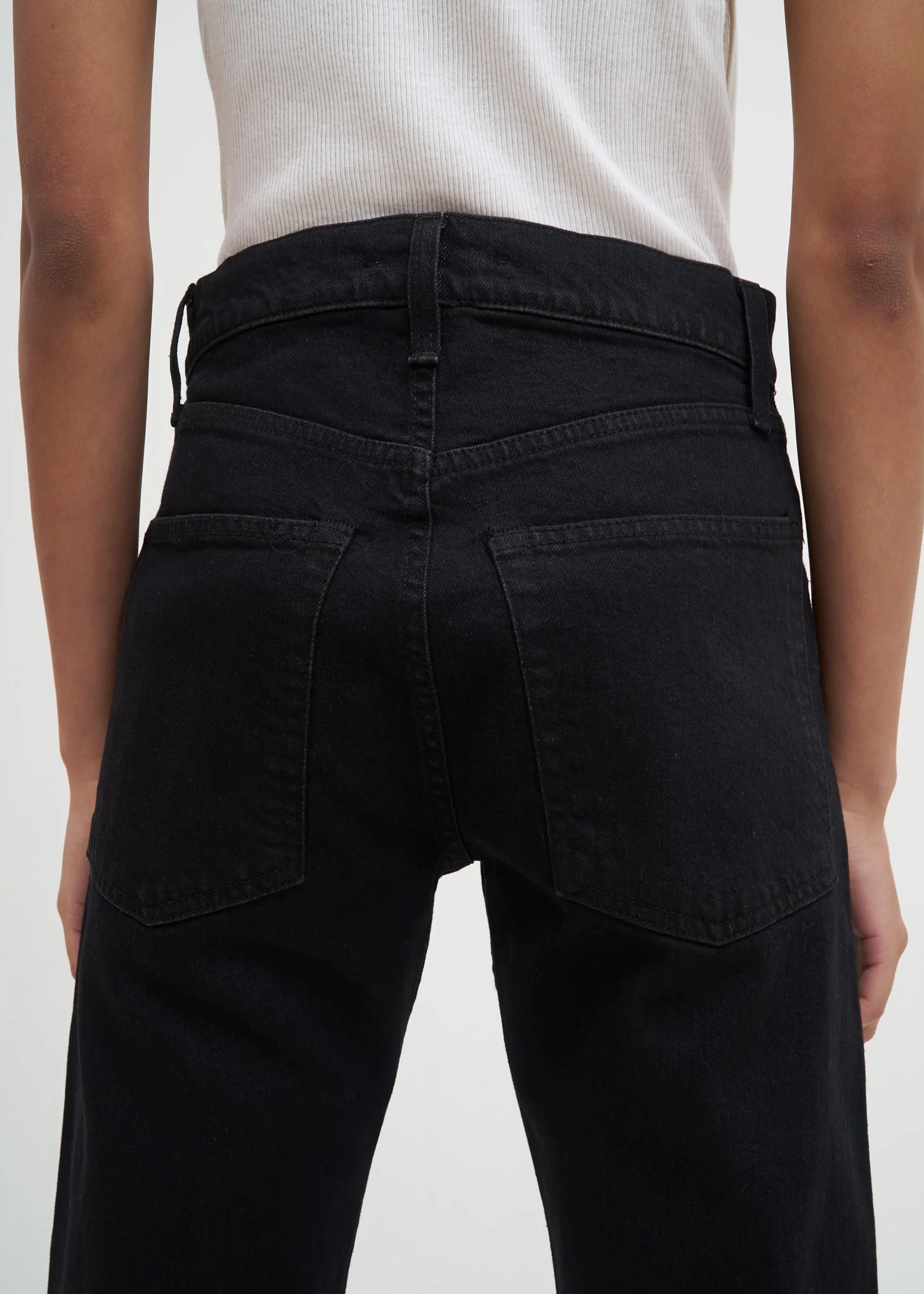 Black Masc Hi Straight Jeans in Black - Image 5