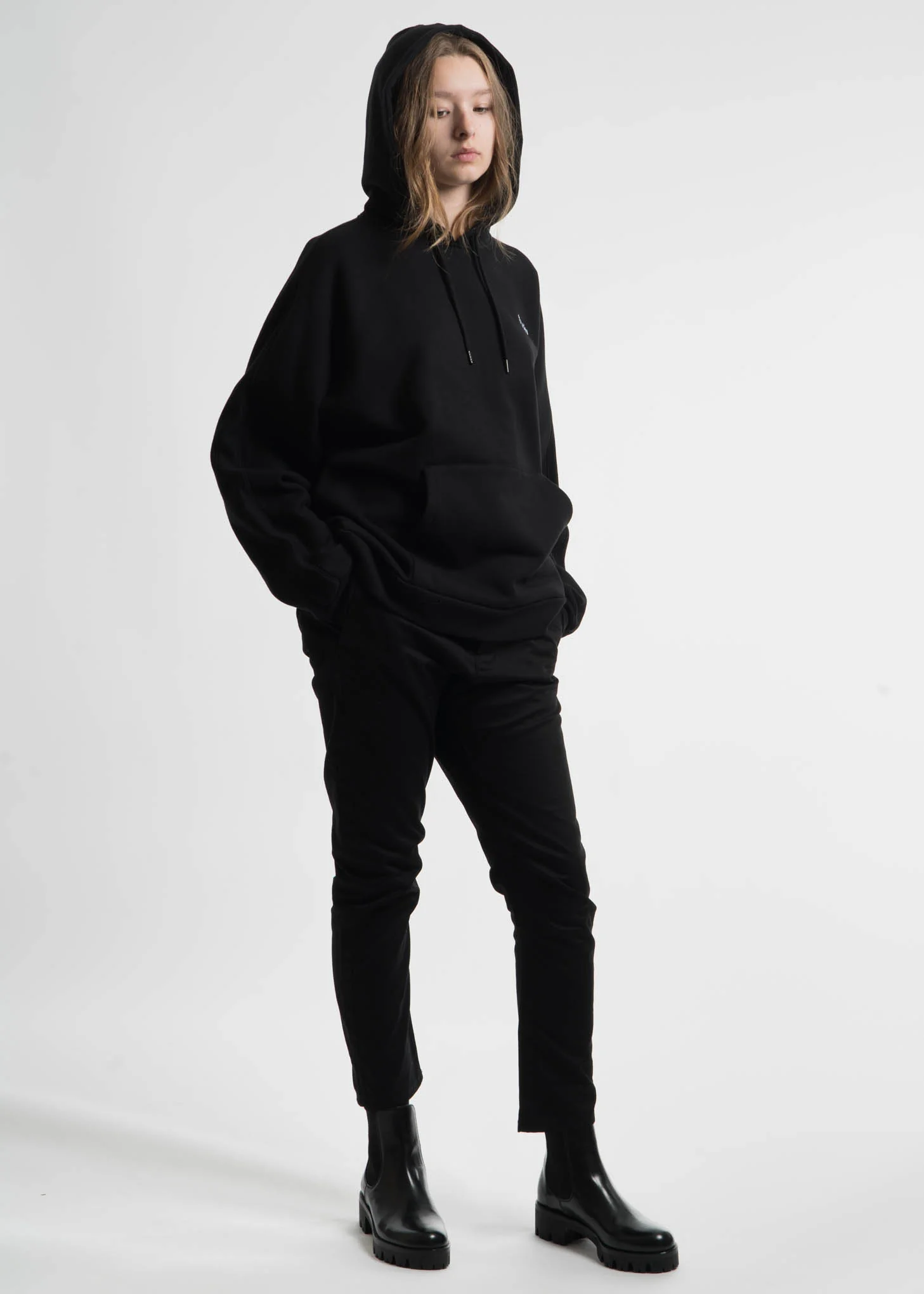 Black Maybe Fleece Hoodie - Image 5