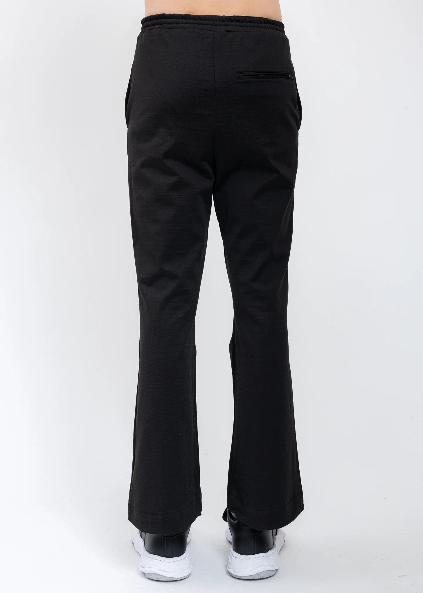 Black METAL LETTER Track Pants - Image 4