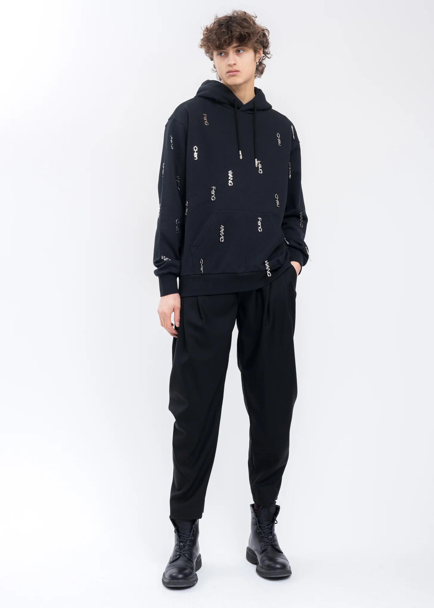 Black Metal Logo Hoodie - Image 5