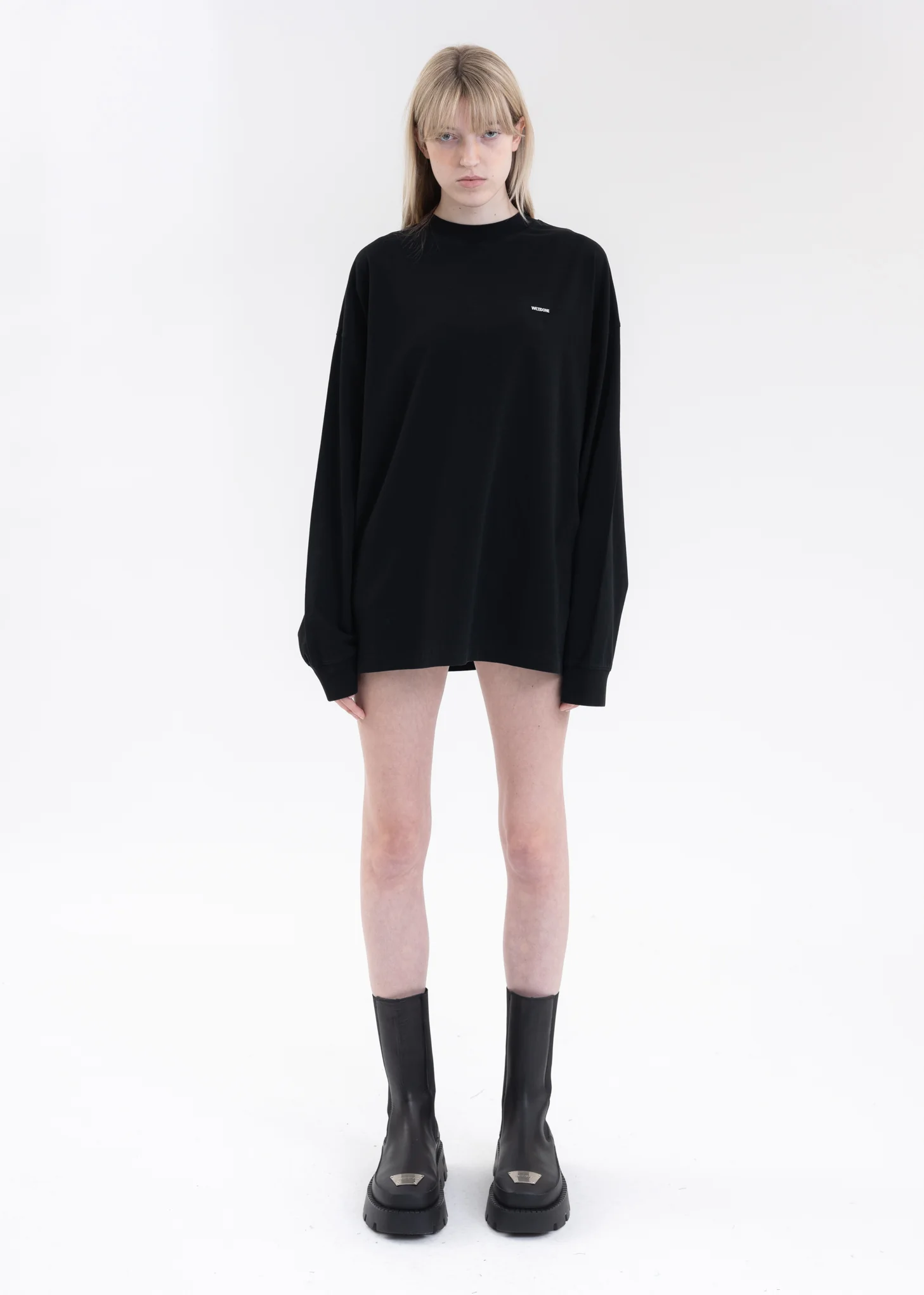 BLACK METAL LOGO LONG-SLEEVED T-SHIRT - Image 5