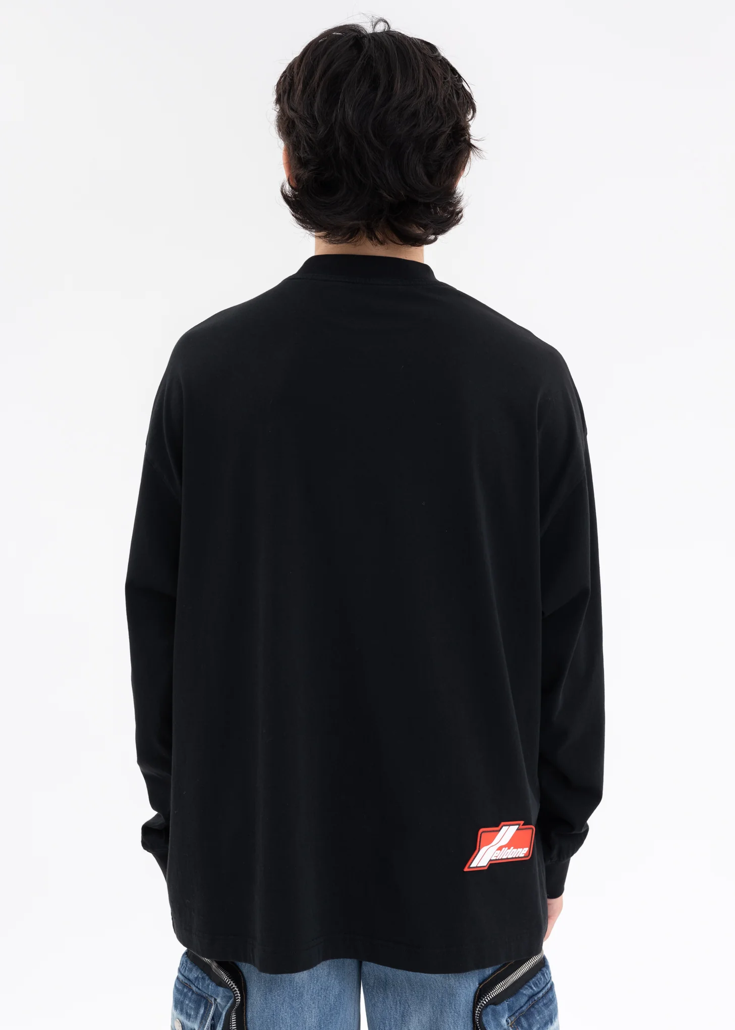 BLACK METAL LOGO LONG-SLEEVED T-SHIRT - Image 3