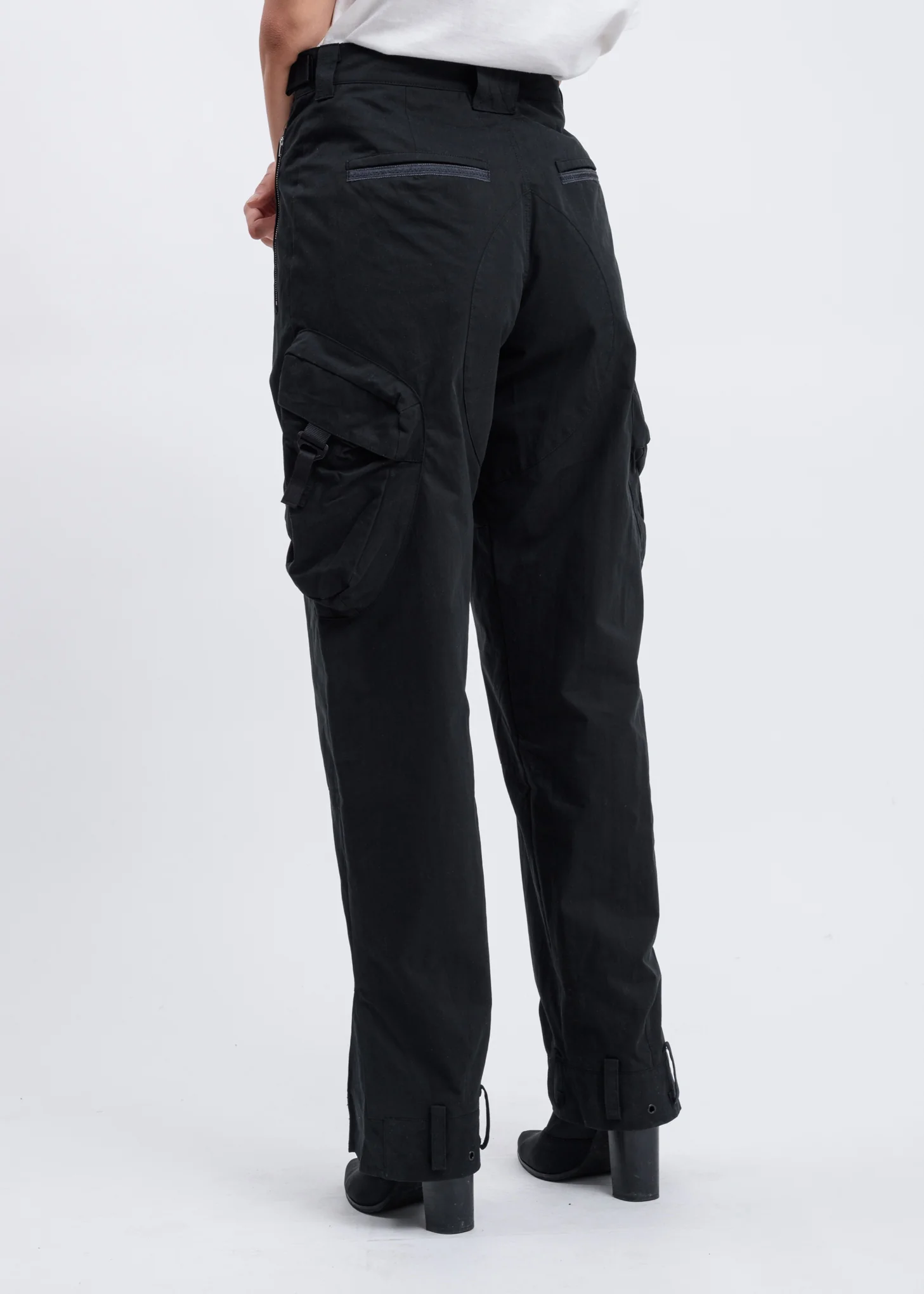 Black Military Cargo Pants - Image 2
