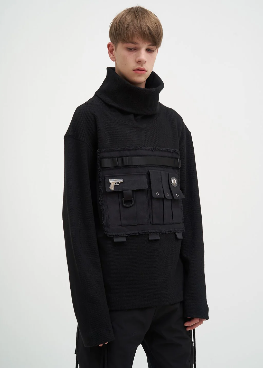 Black Military Turtle Neck - Image 5
