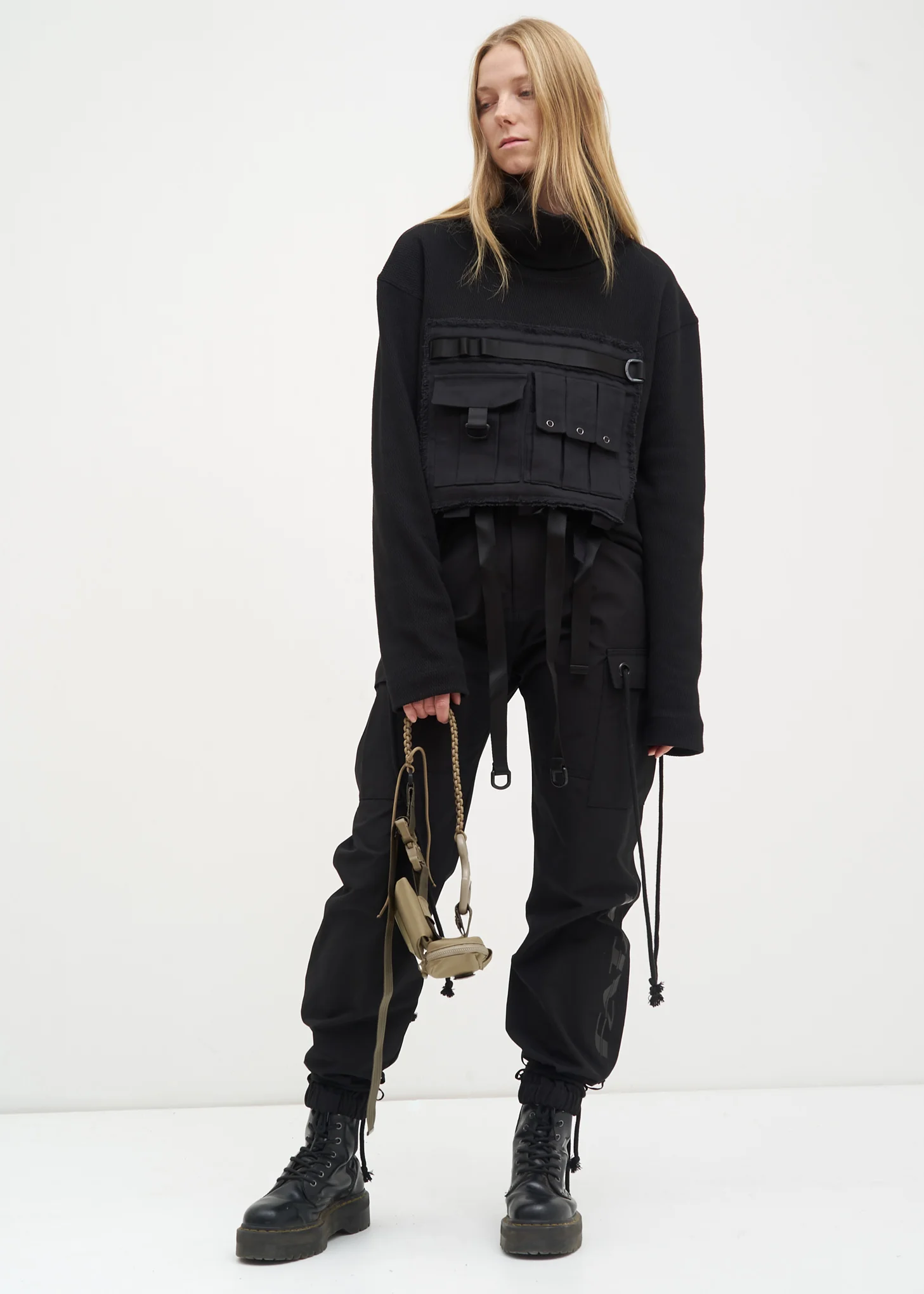 Black Military Turtle Neck - Image 2