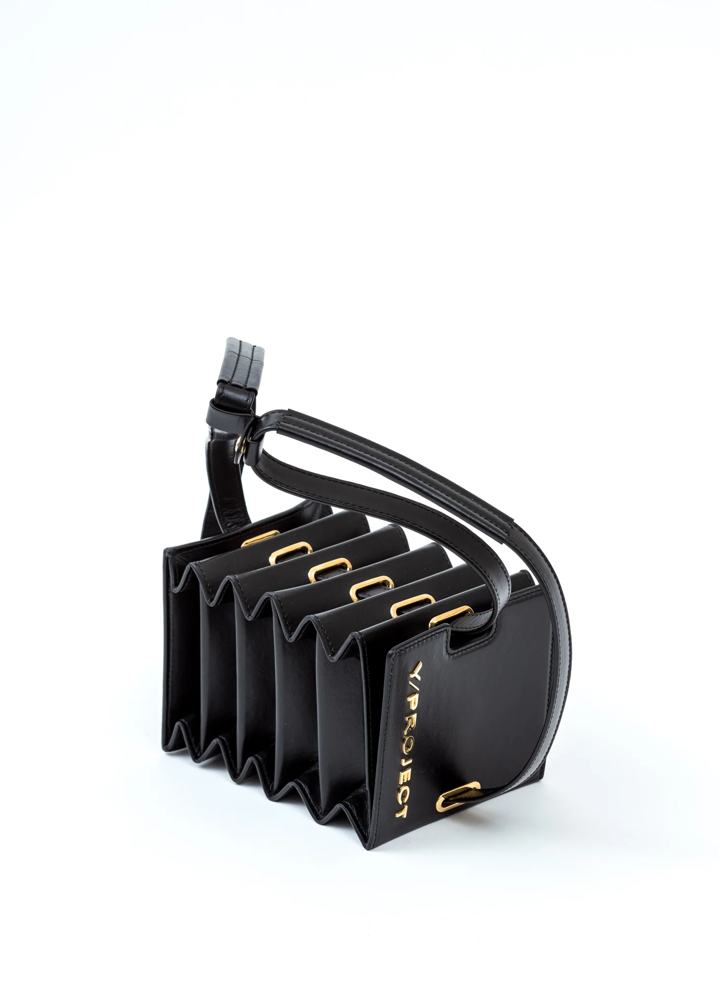 Black Mini Accordion Bag - Image 2