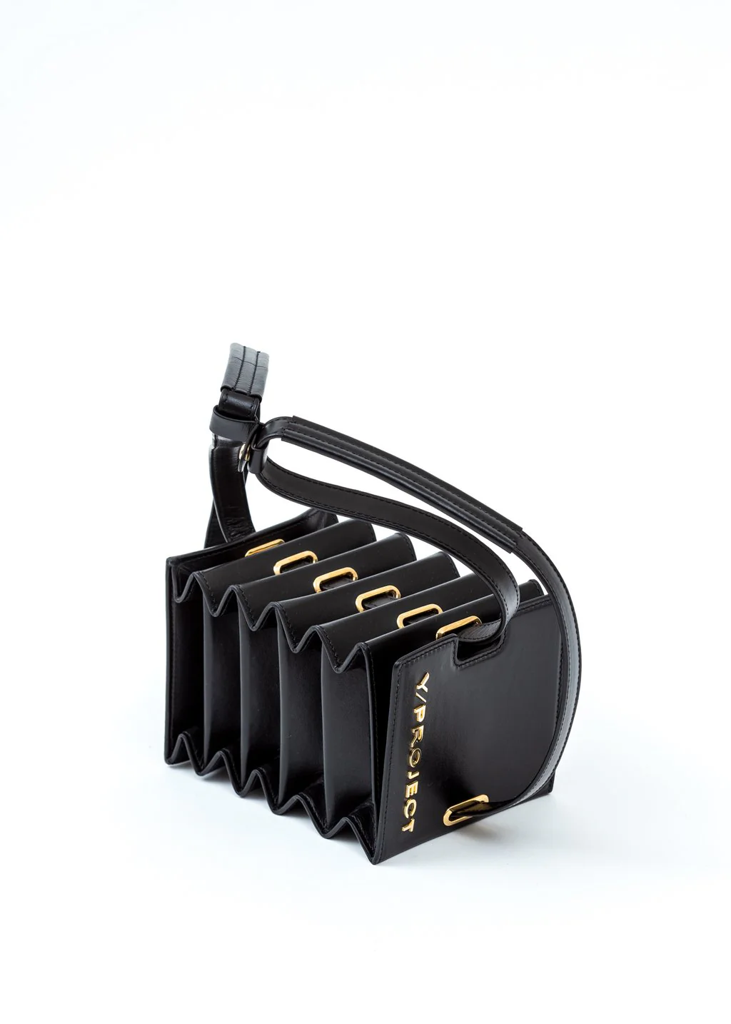 Black Mini Accordion Bag - Image 4