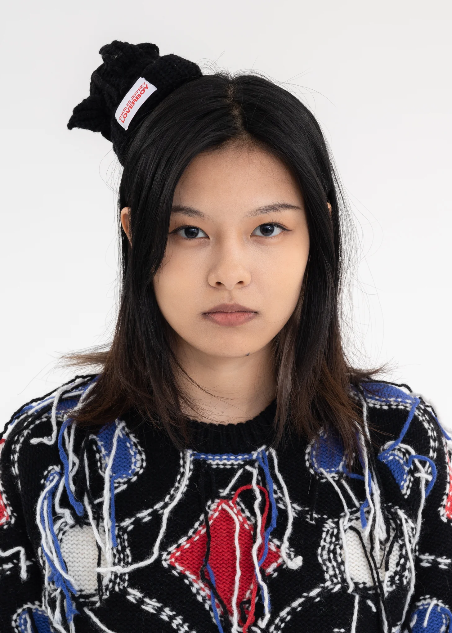 Black MINI CHUNKY EARS BEANIE - Image 3