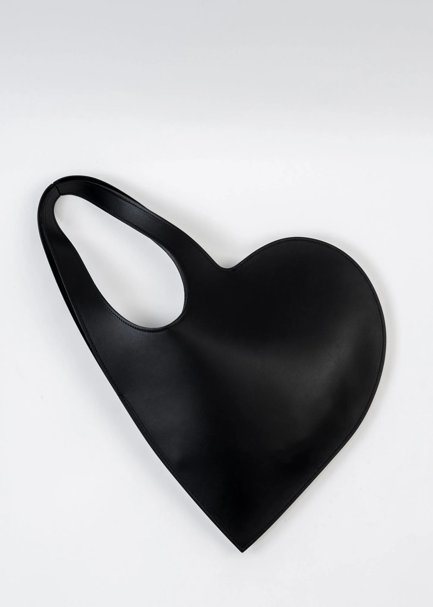 BLACK MINI HEART TOTE BAG - Image 4
