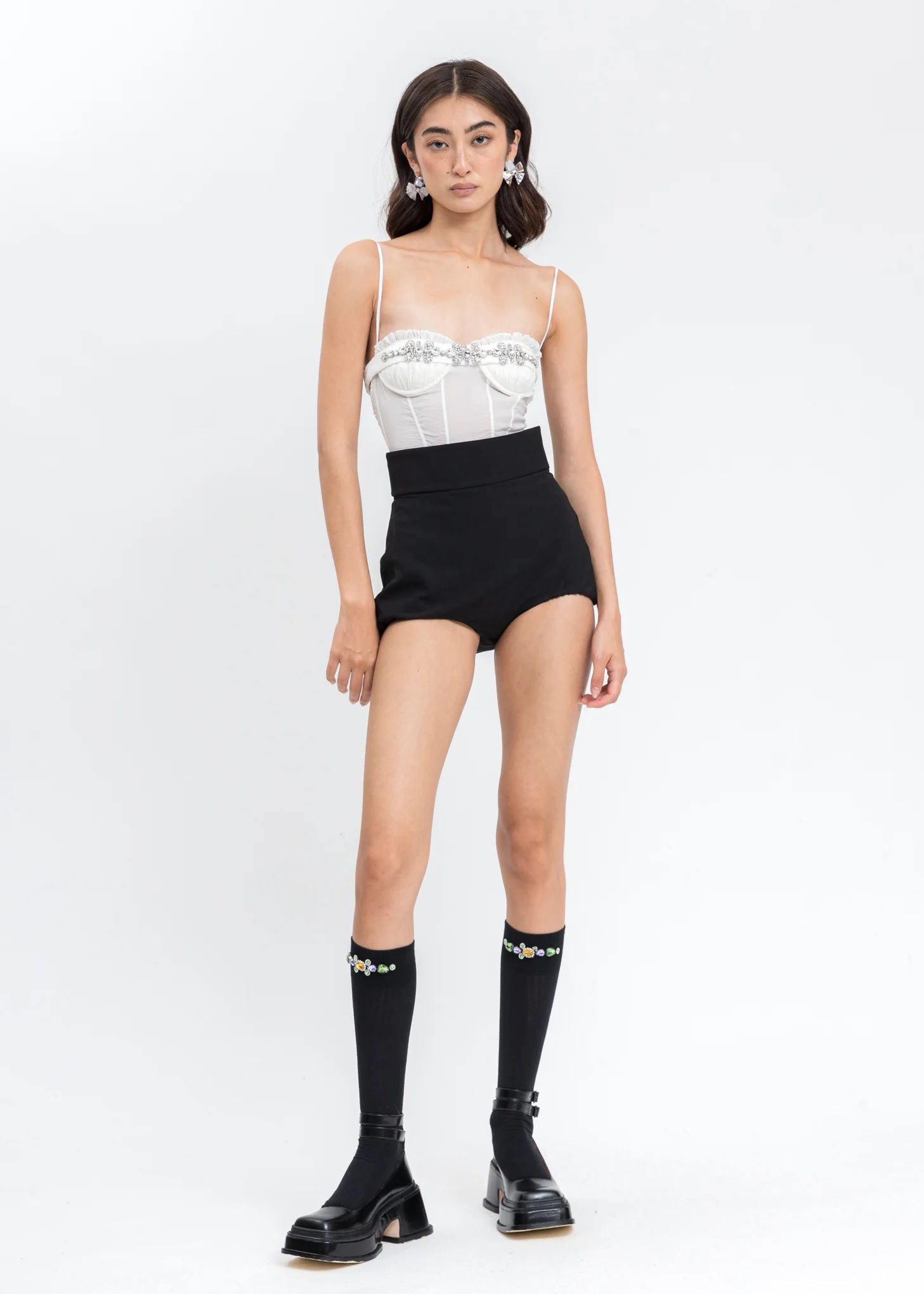 Black Mini Shorts - Image 7