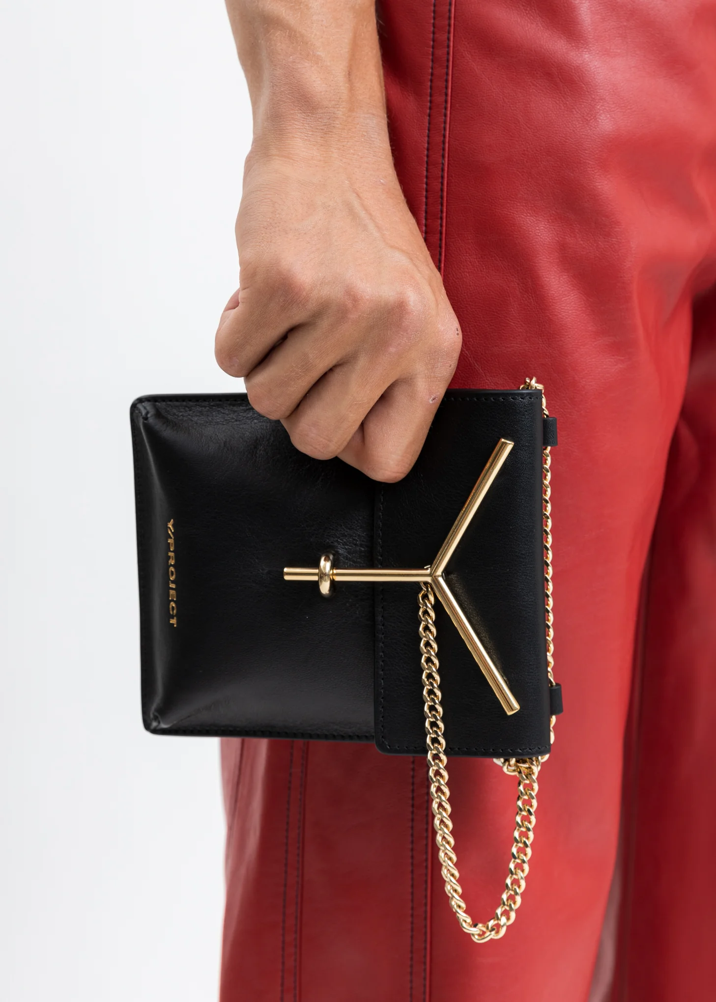 Black Mini Y Pochette Bag - Image 3