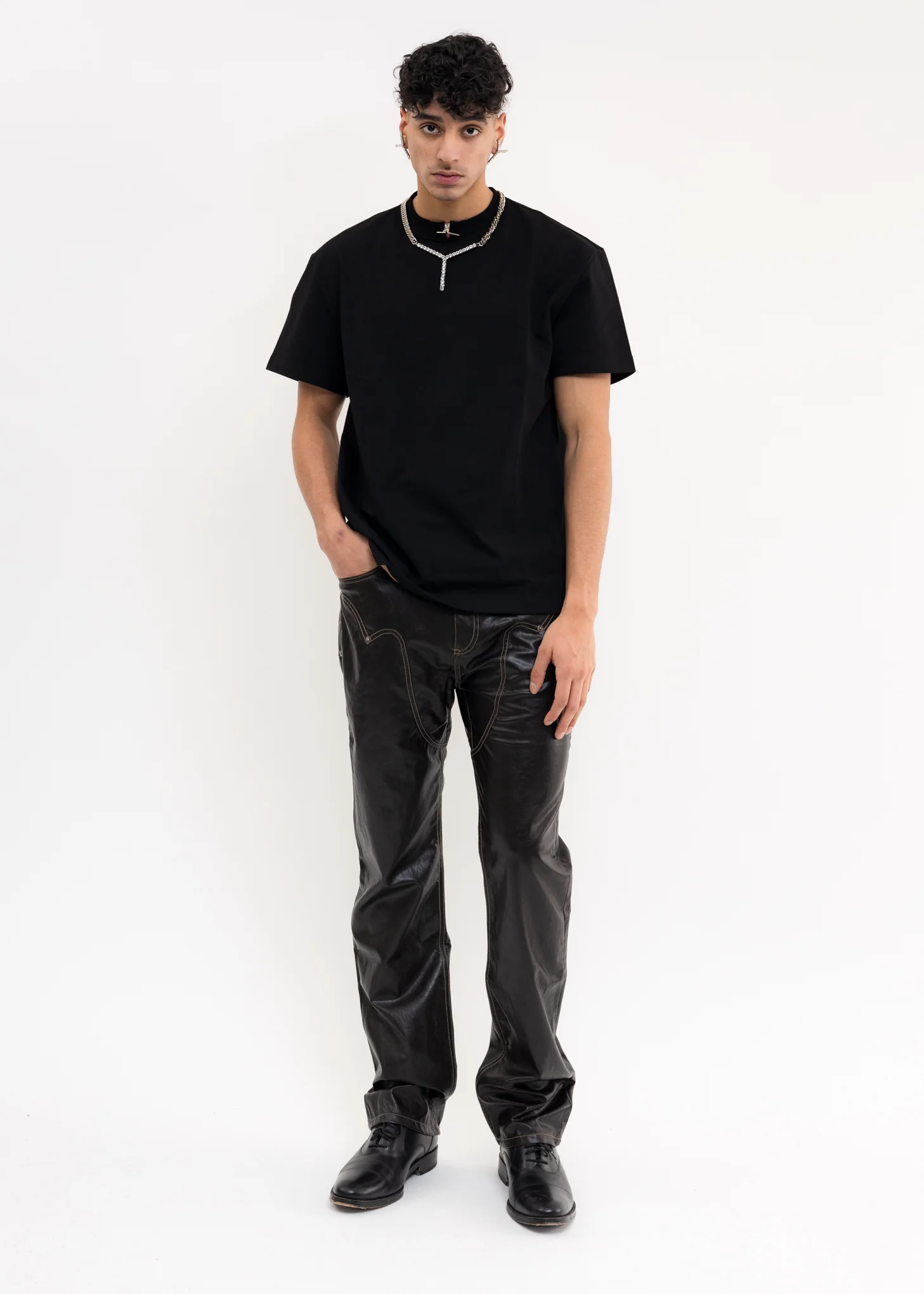Black MINI Y ZIP T-Shirt - Image 6