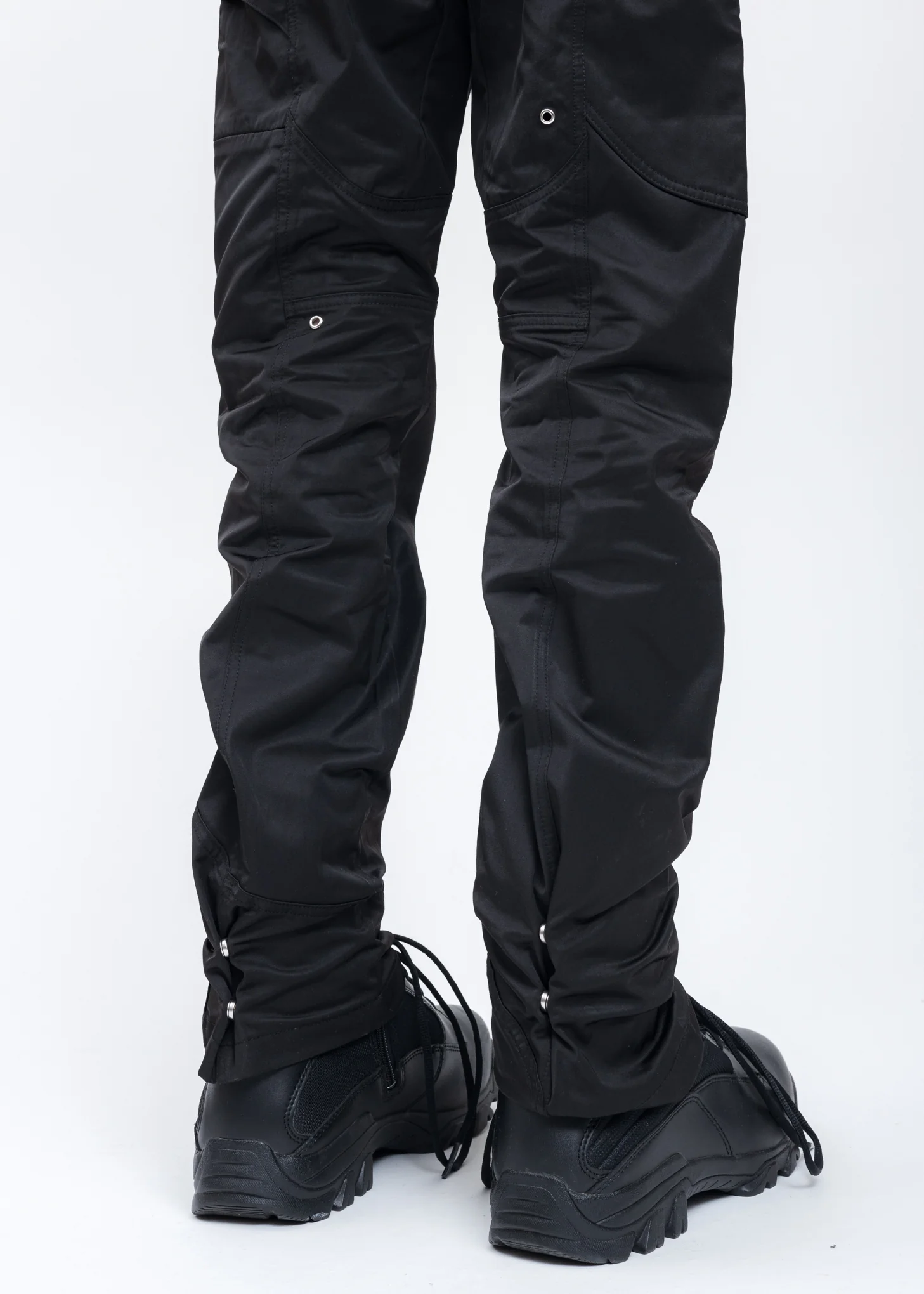 Black Minimal Trill Cargo Pants - Image 2
