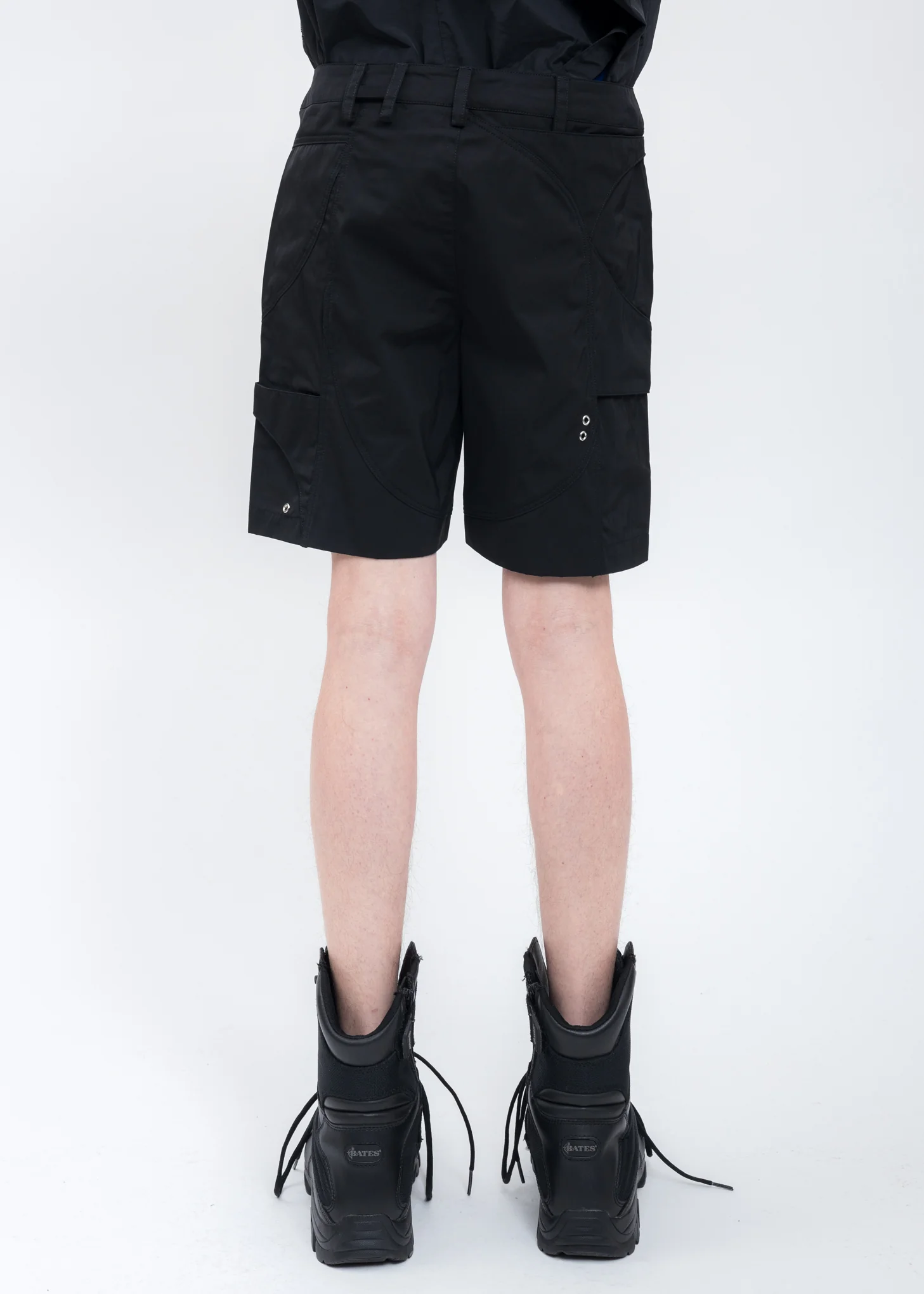 Black MINIMAL TWILL CARGO Shorts - Image 3