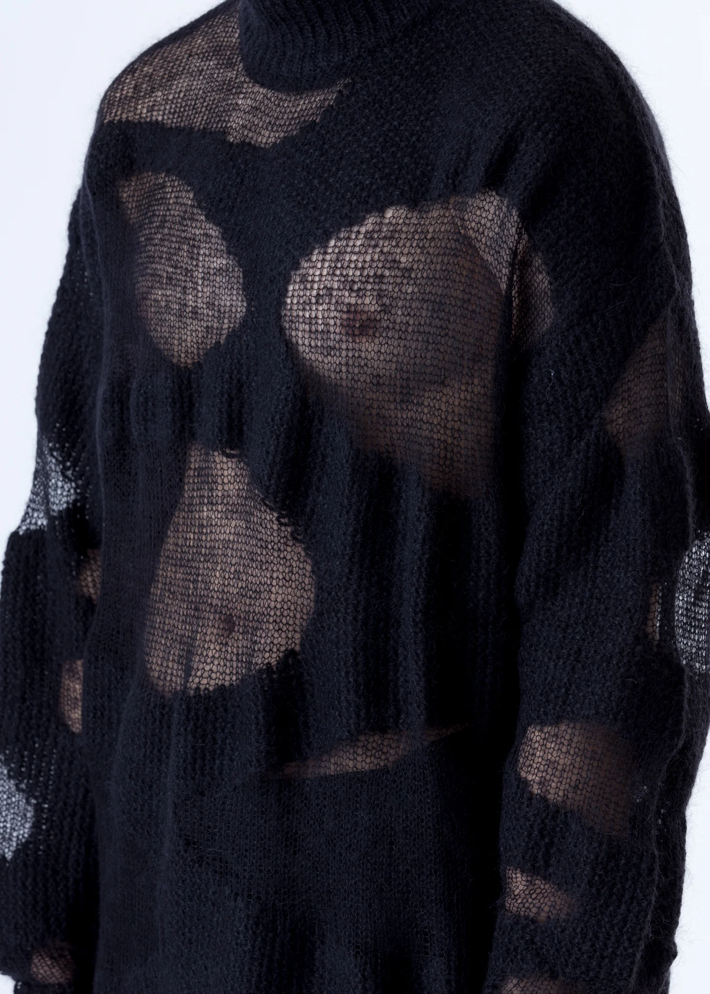 Black Mohair Vera Turtleneck - Image 4