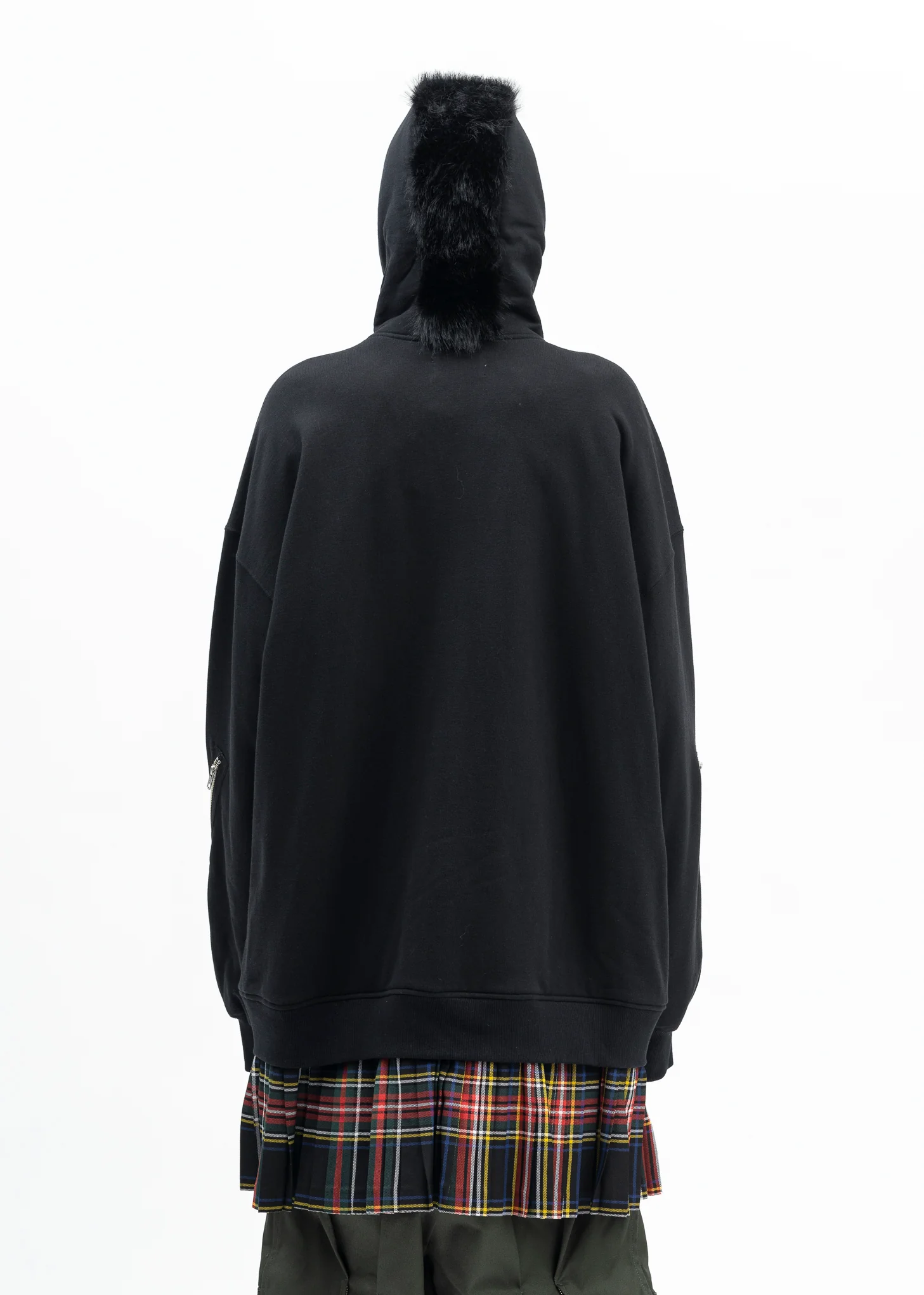 BLACK MOHAWK PUNK HOODIE - Image 3