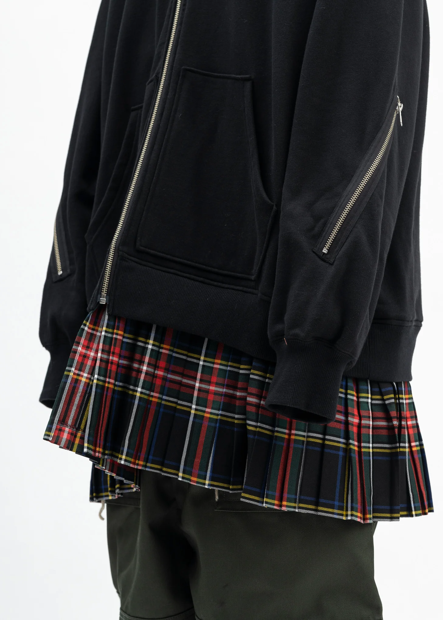 BLACK MOHAWK PUNK HOODIE - Image 5