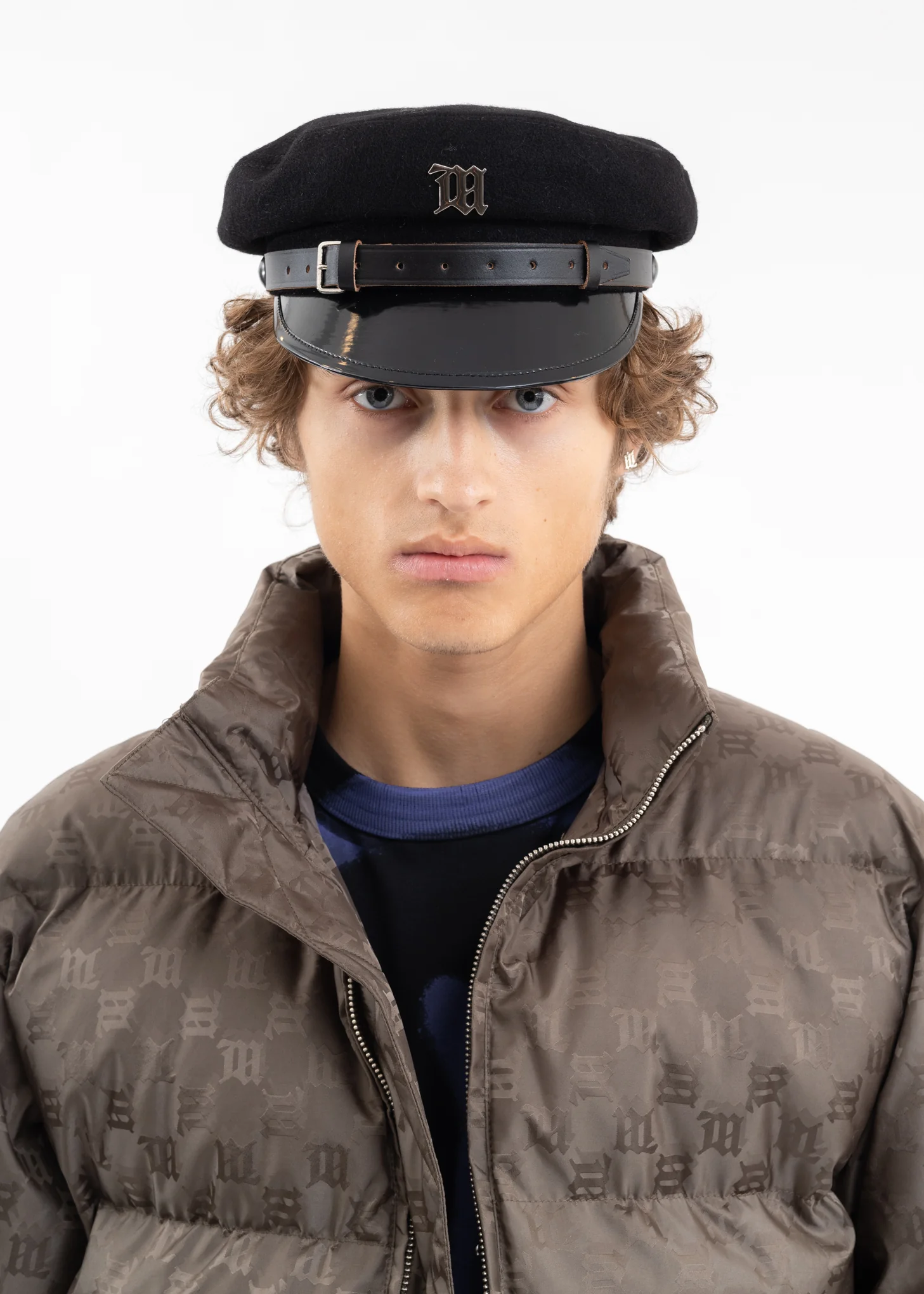 Black Monogram Gavroche Cap - Image 3