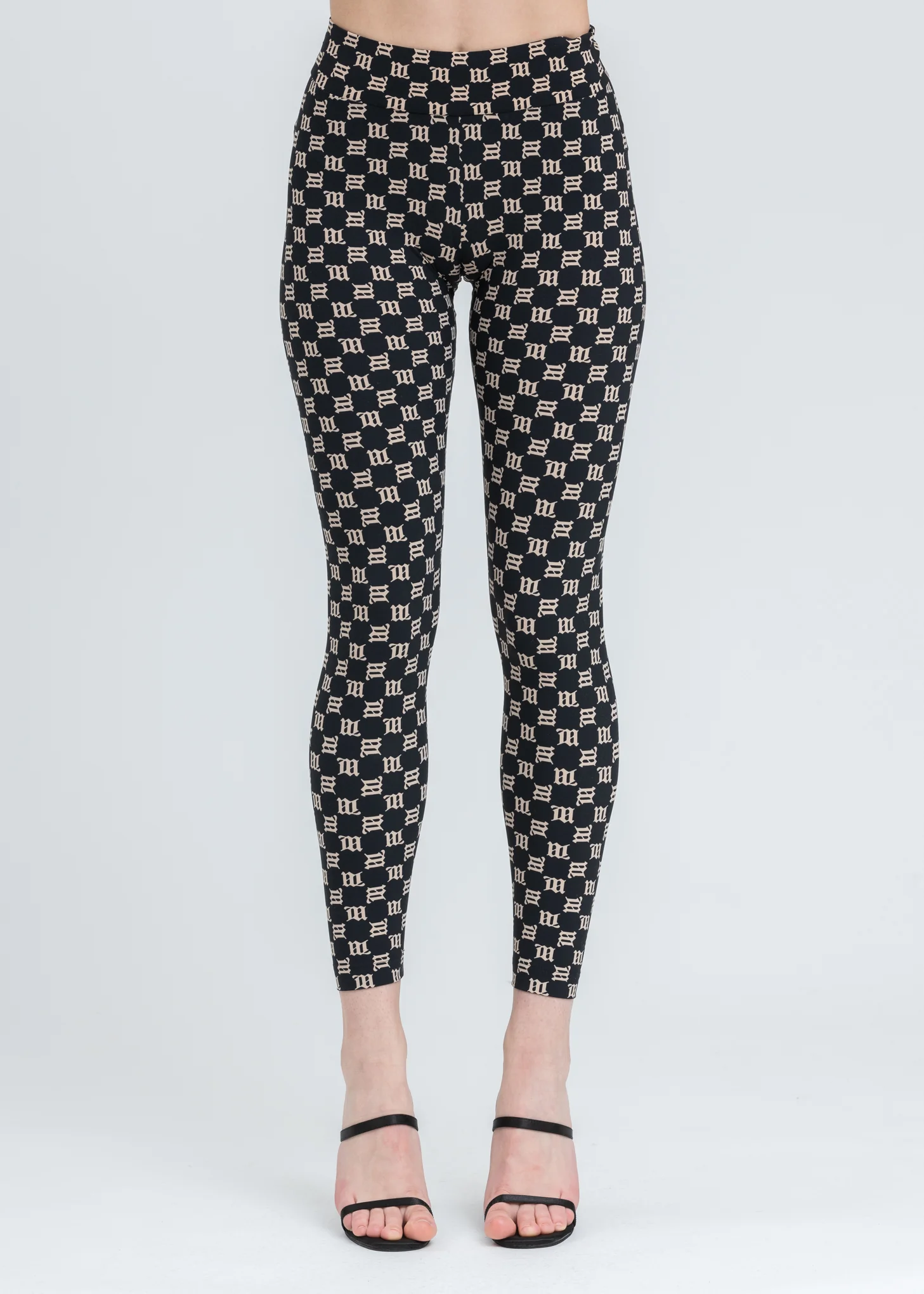 Black Monogram Lara Leggings