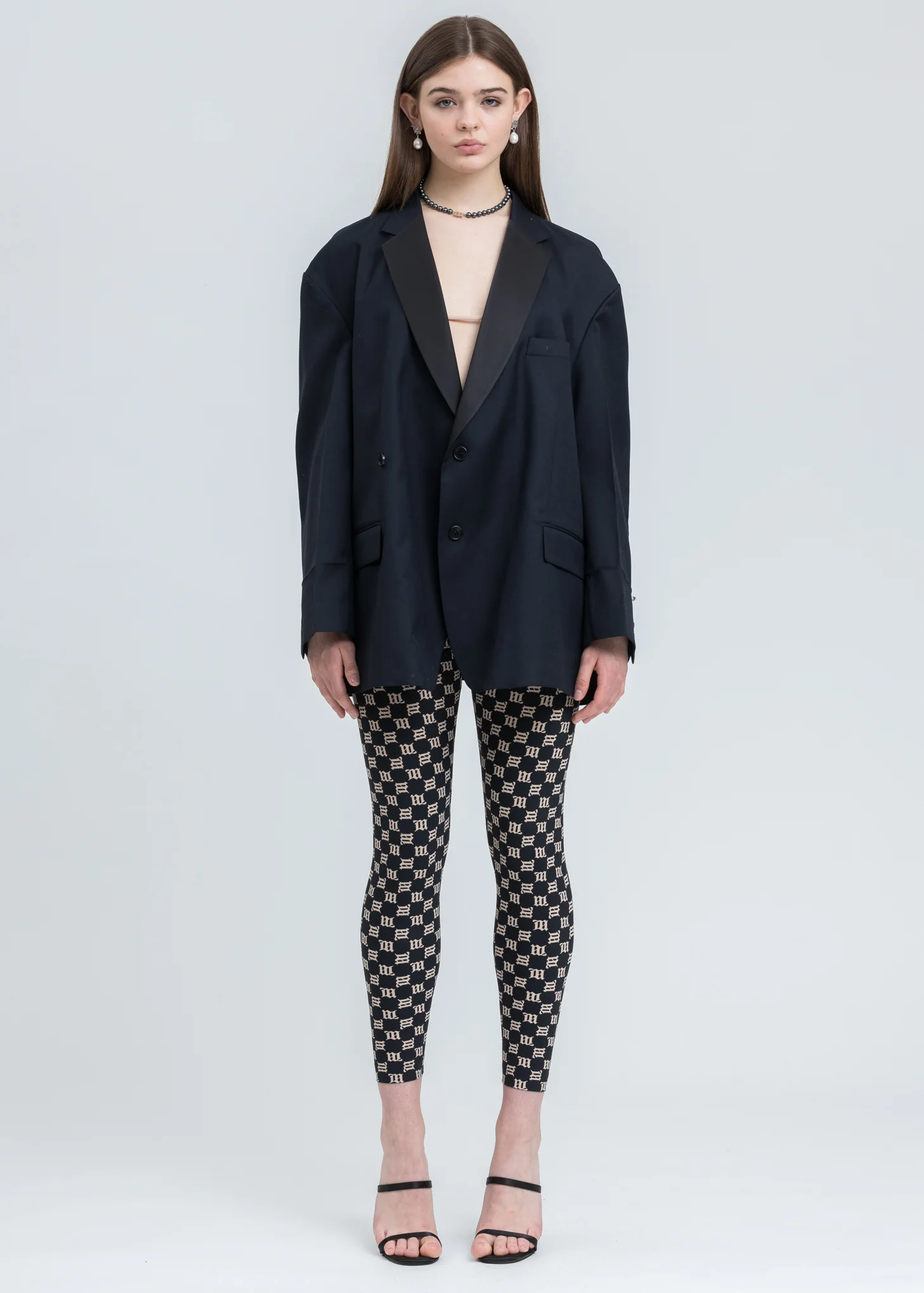 Black Monogram Lara Leggings - Image 8