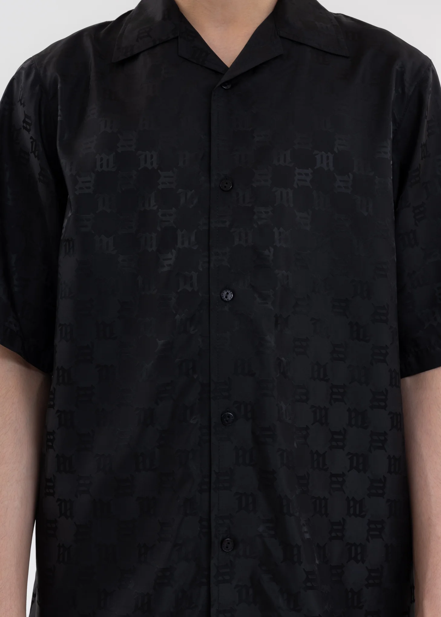 Black MONOGRAM NYLON Shirt - Image 2
