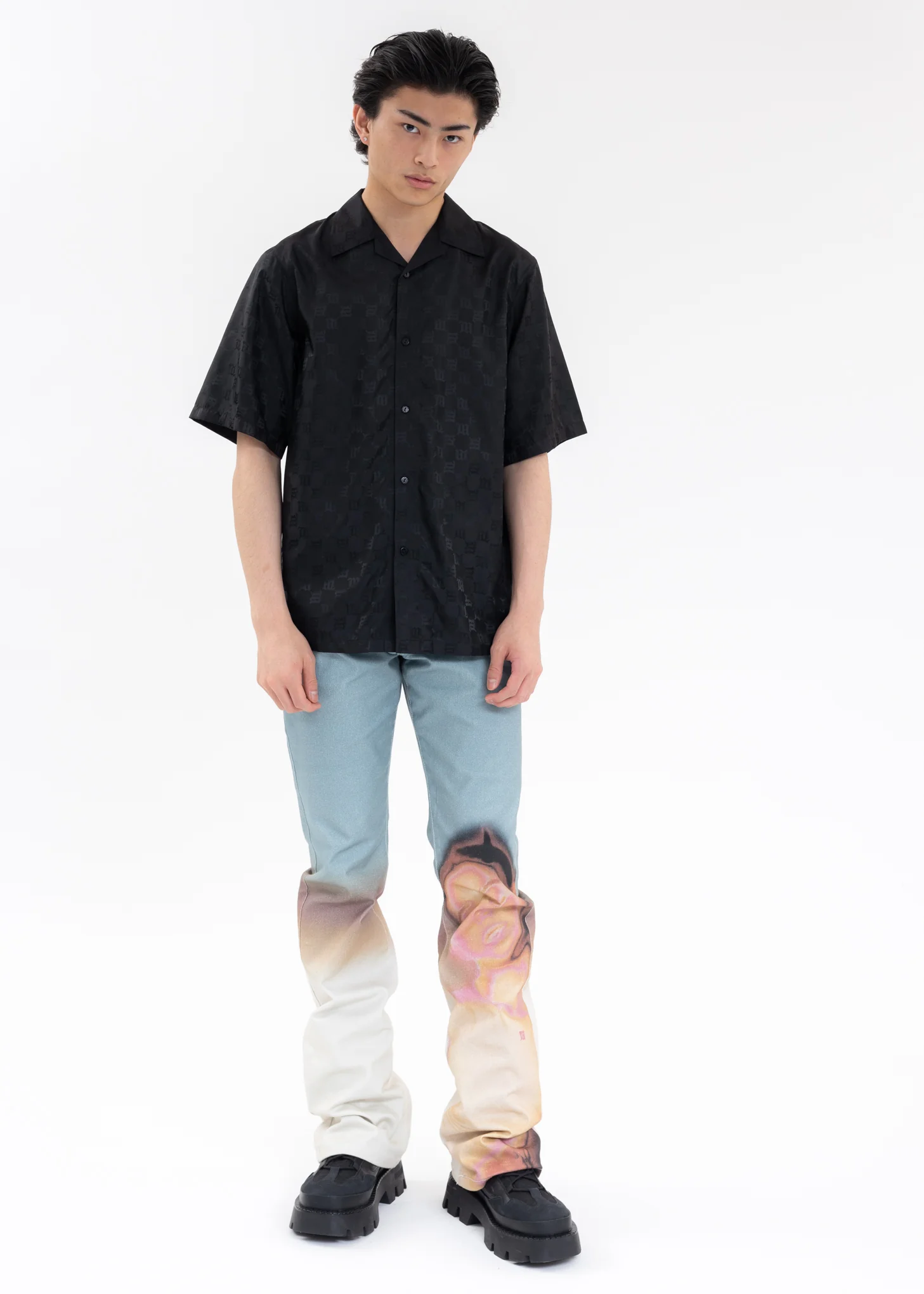 Black MONOGRAM NYLON Shirt - Image 4