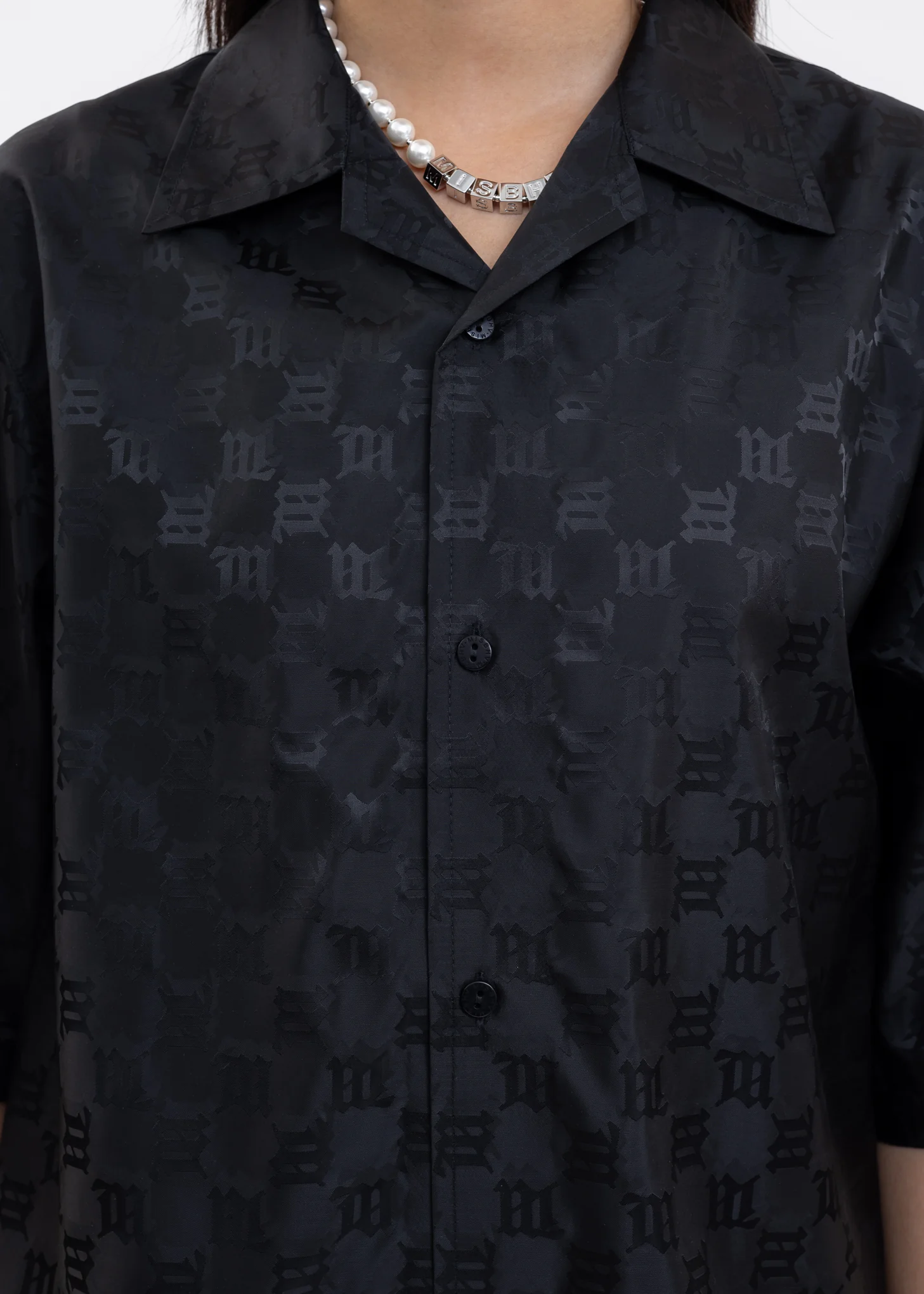 Black MONOGRAM NYLON Shirt - Image 4
