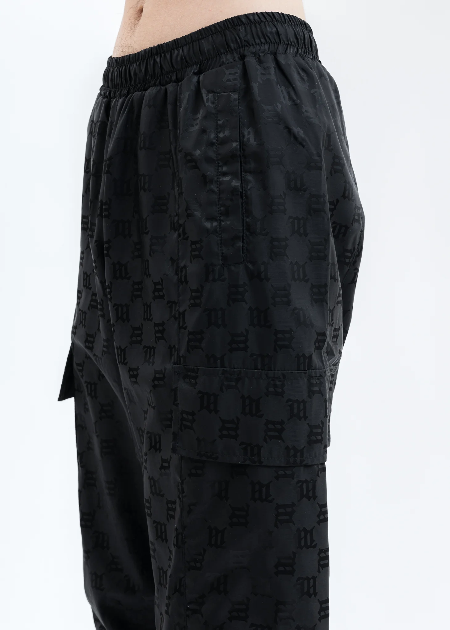 Black Monogram Track Trousers - Image 4