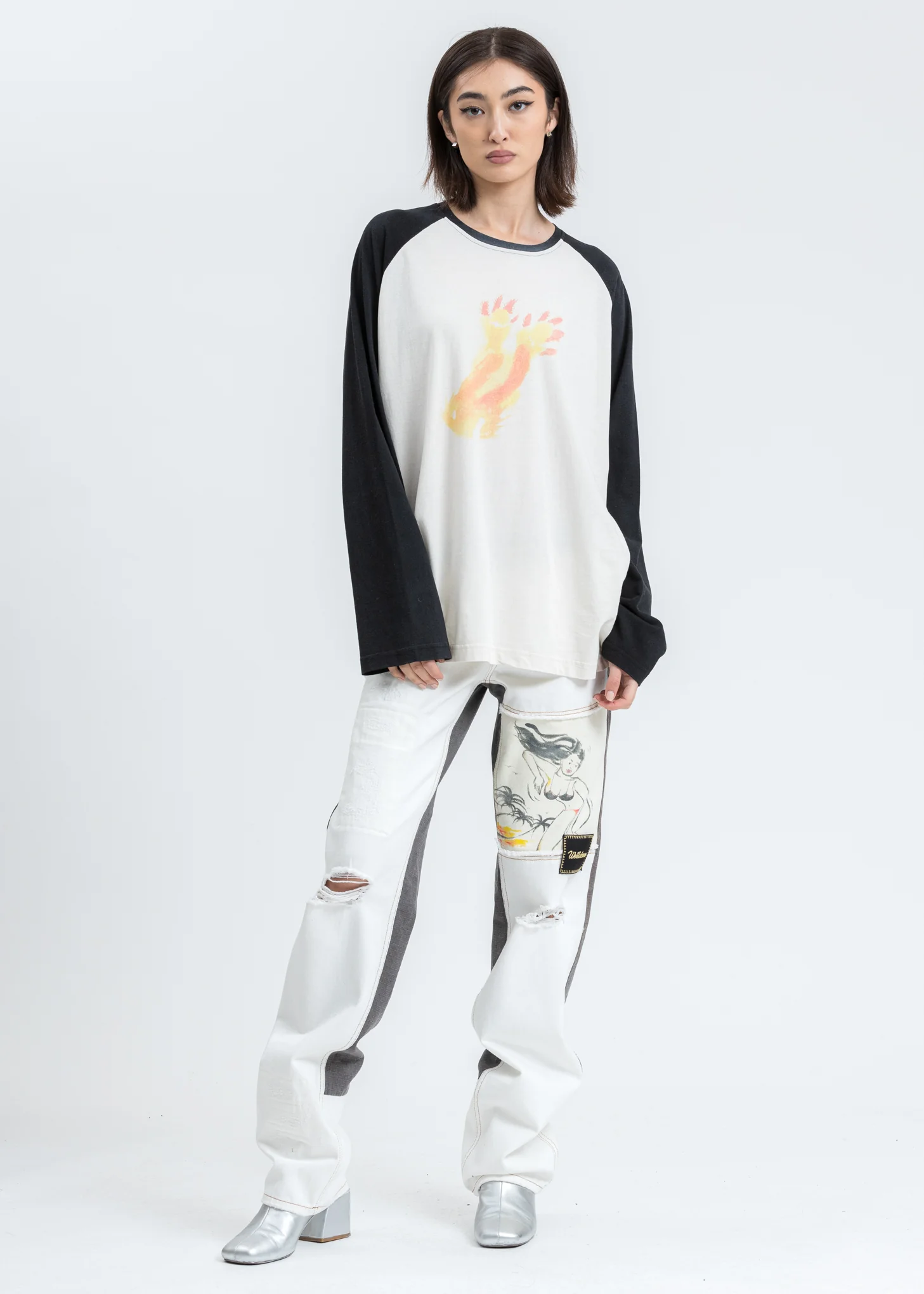 Black Monster Long Sleeve Raglan Shirt - Image 5