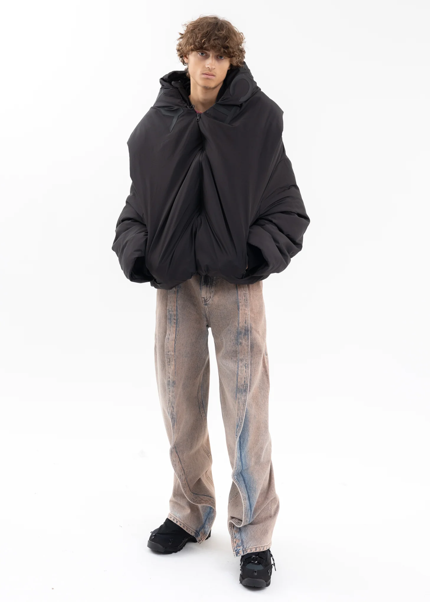 BLACK MONSTER PUFFER JACKET - Image 9