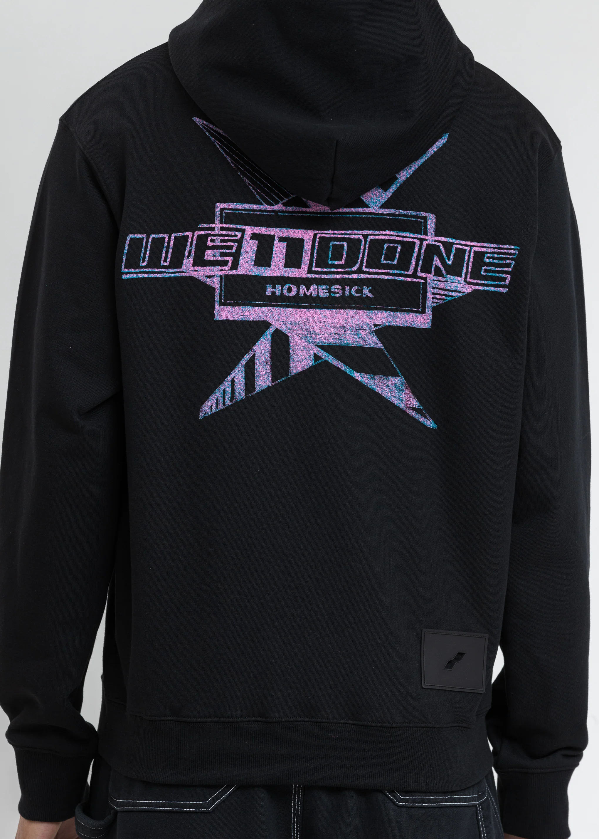 Black Multi Color Logo Hoodie - Image 5