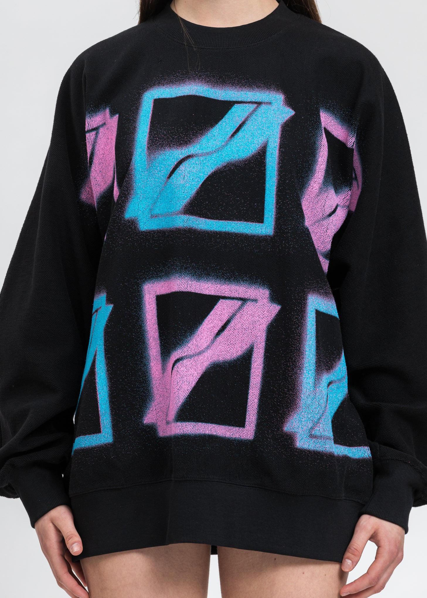 Black Multi Color Logo Sweater - Image 4