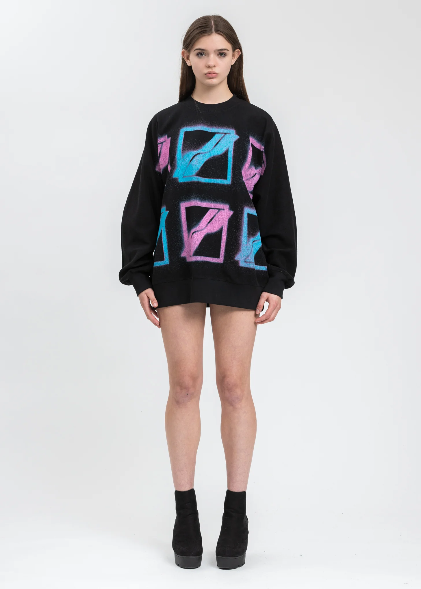 Black Multi Color Logo Sweater - Image 5