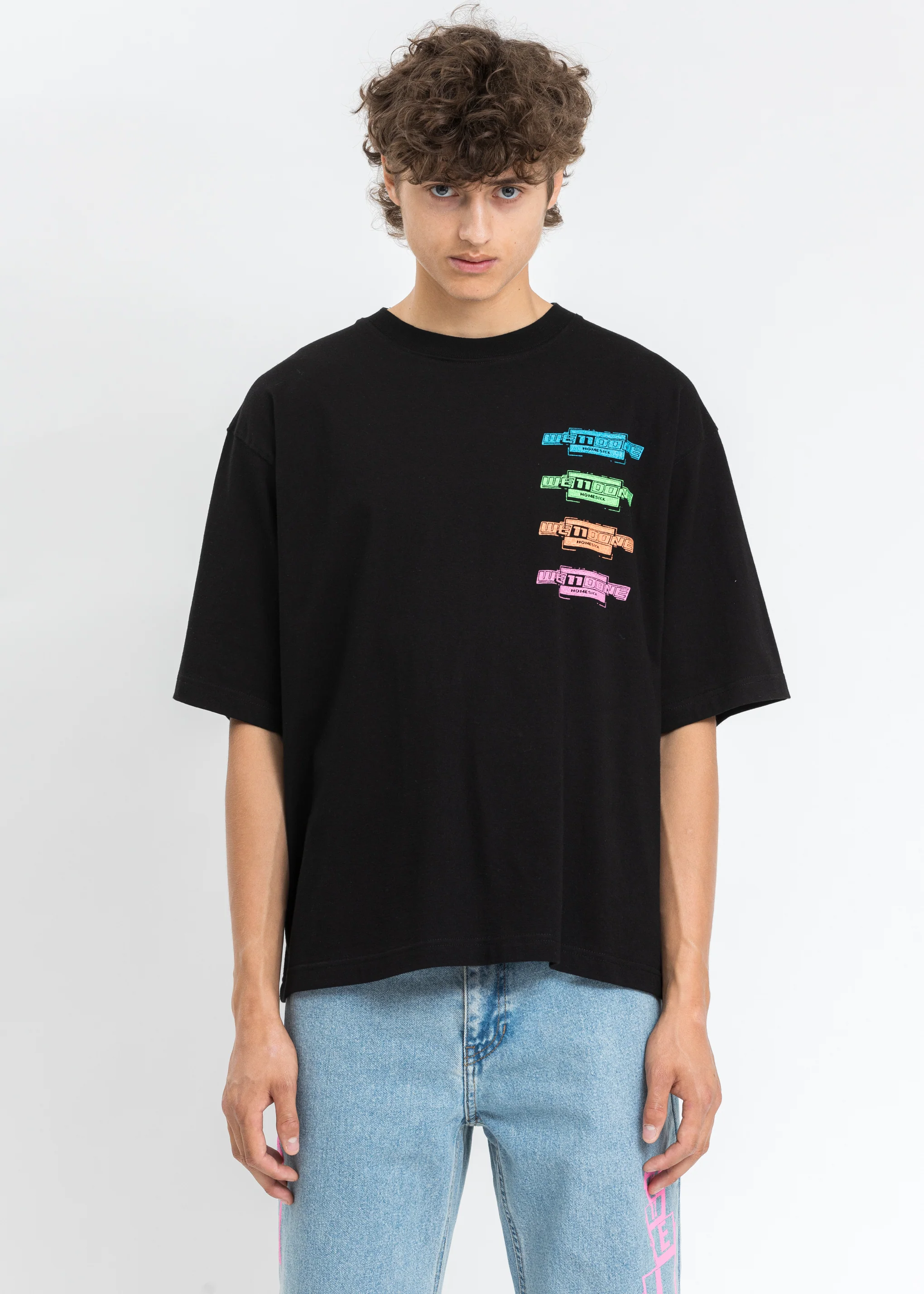 Black Multi Color Logo T-Shirt