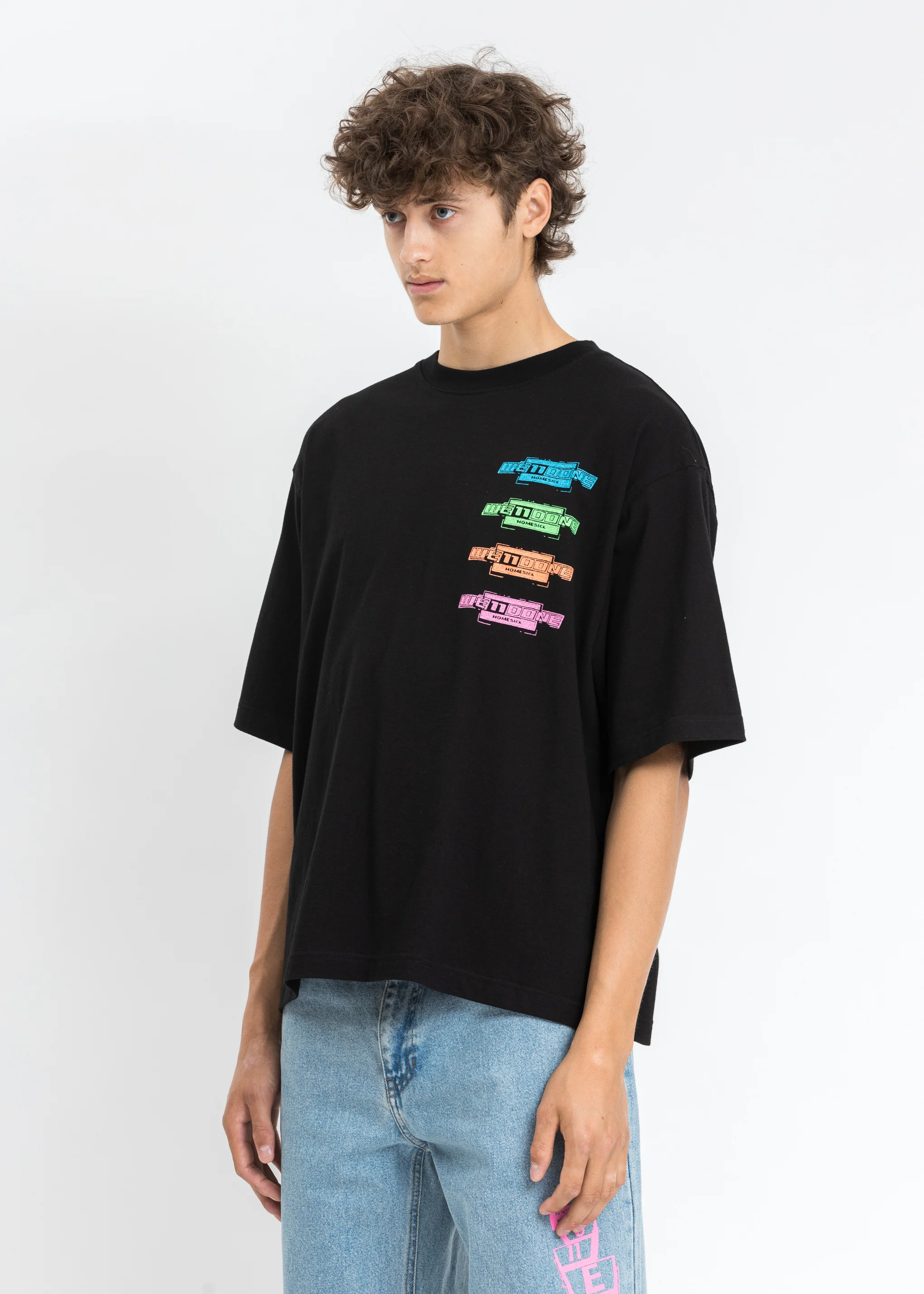 Black Multi Color Logo T-Shirt - Image 3
