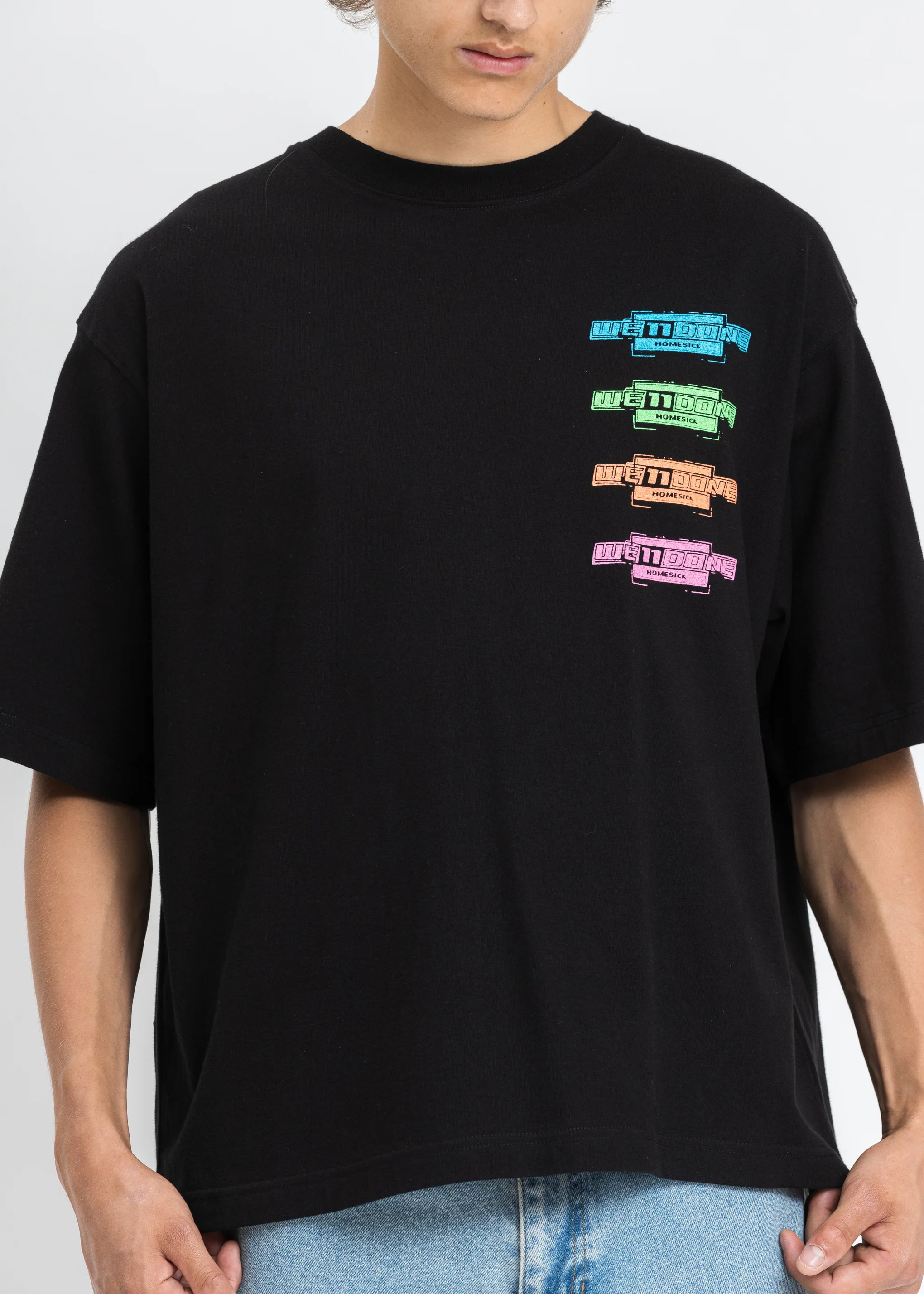 Black Multi Color Logo T-Shirt - Image 4