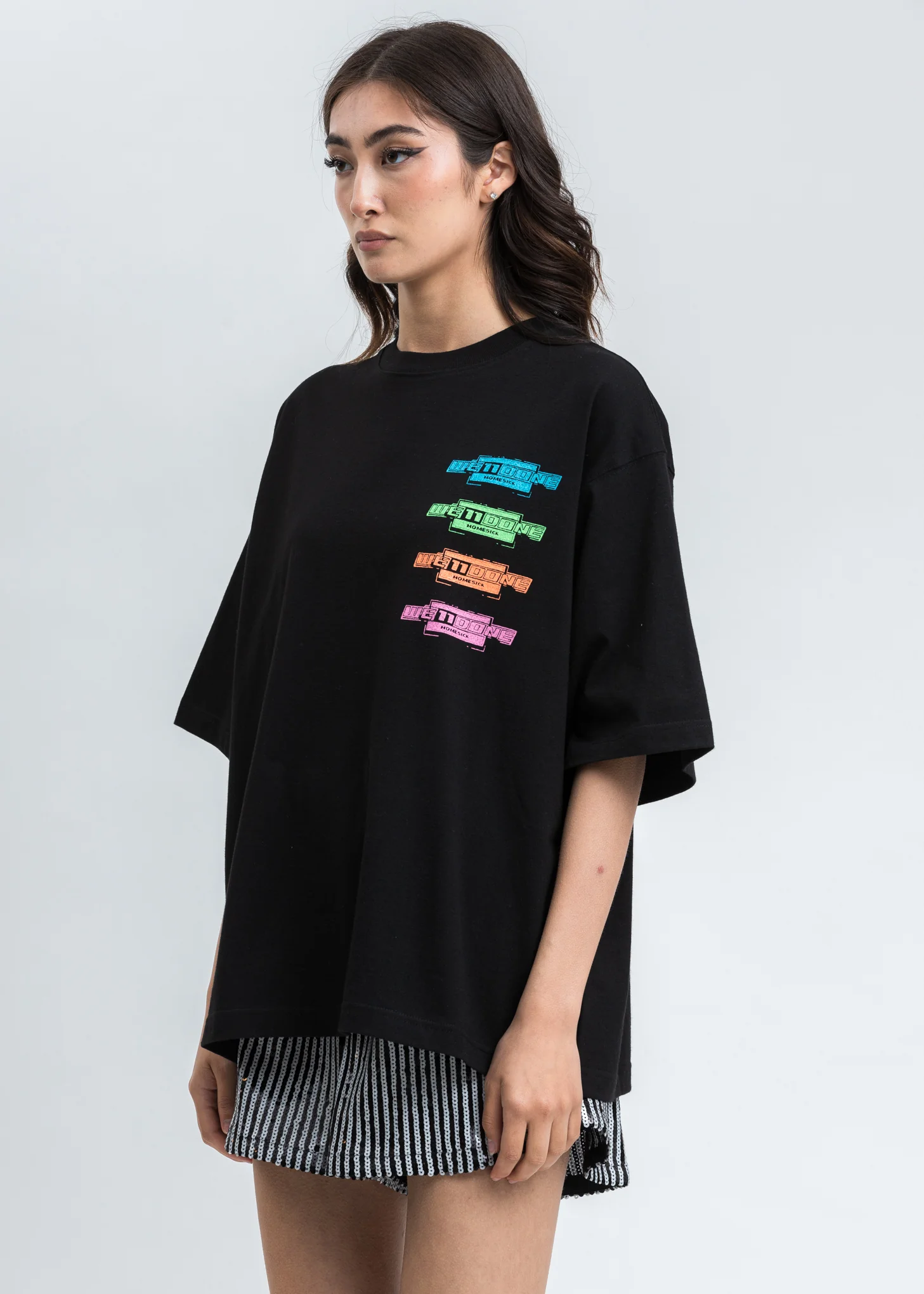 Black Multi Color Logo T-Shirt - Image 3