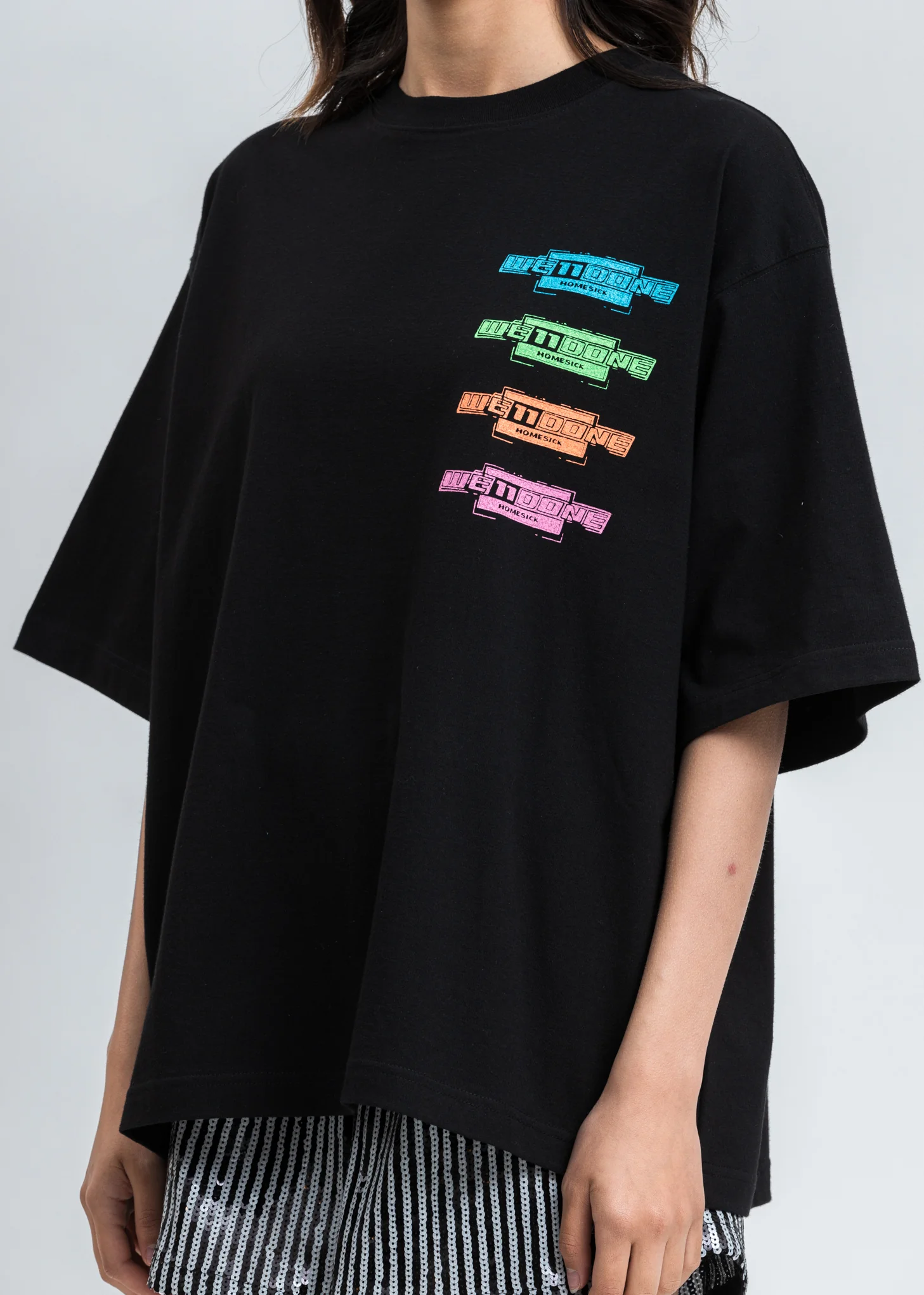 Black Multi Color Logo T-Shirt - Image 4