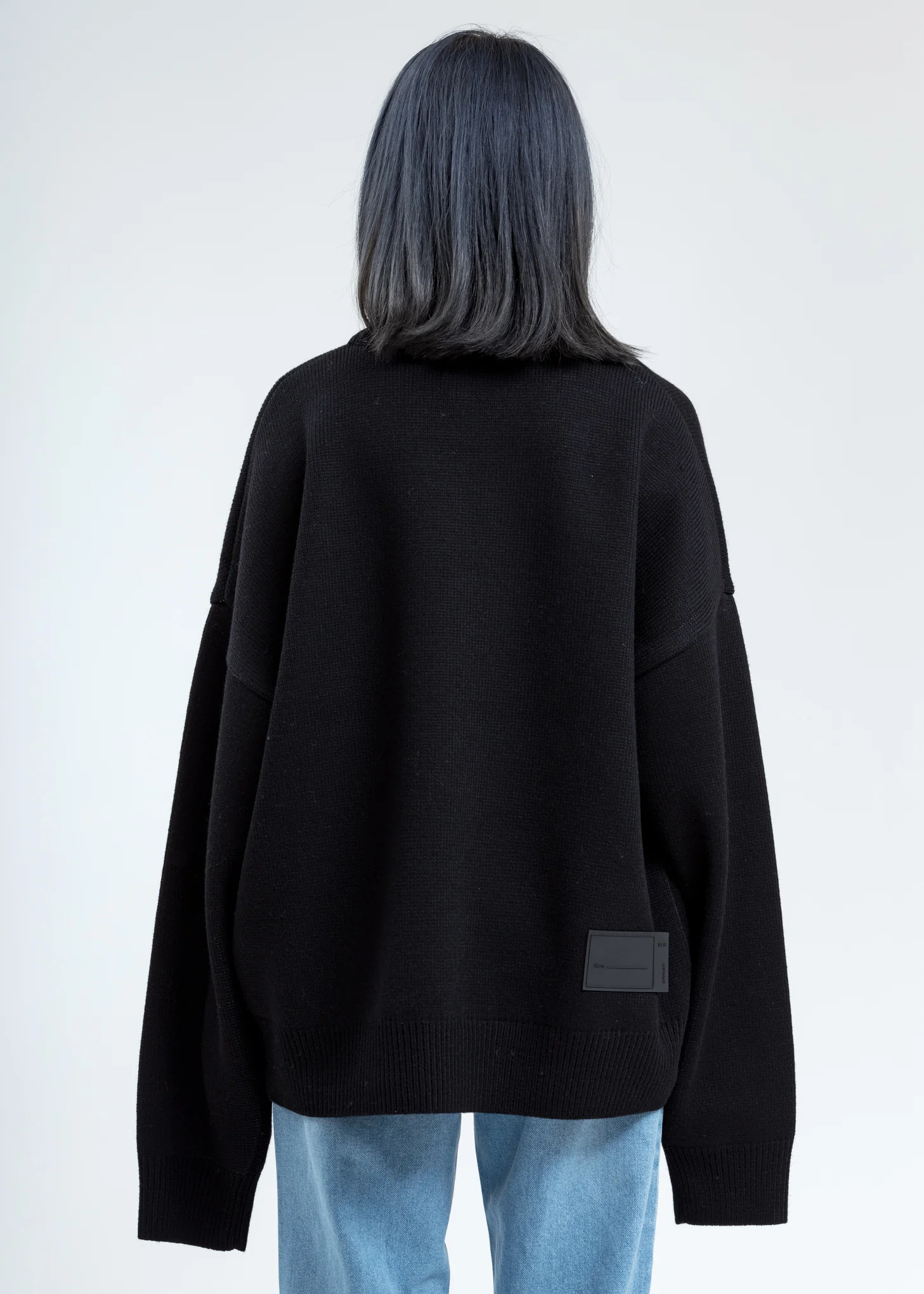 Black Multi Logo Jacquard Sweater - Image 4