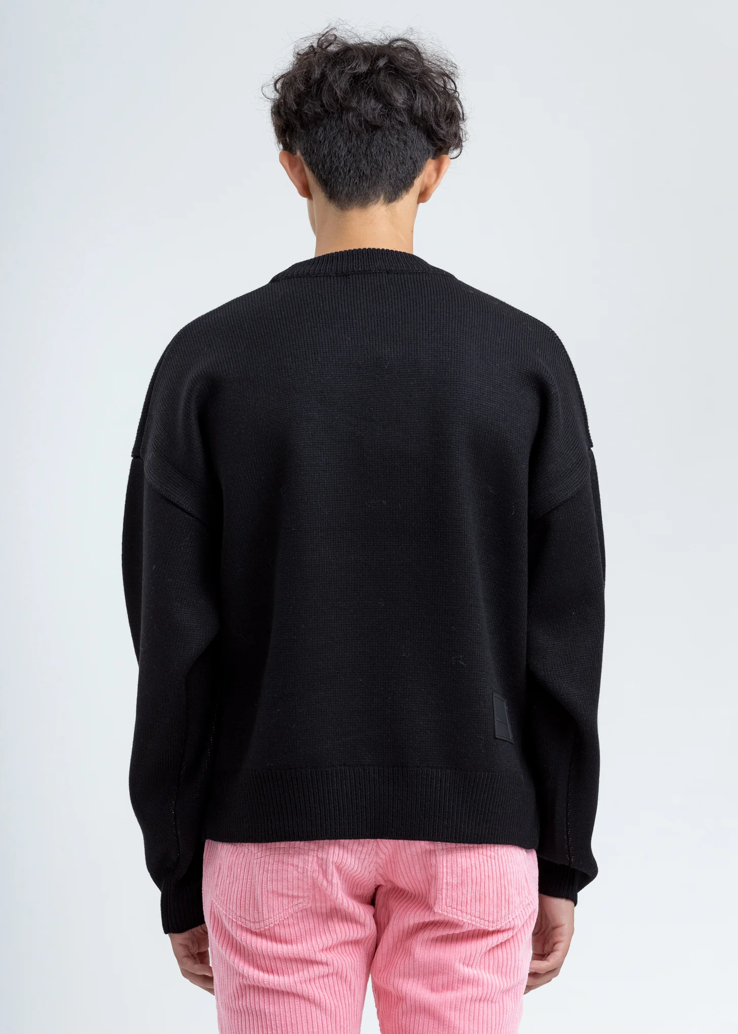 Black Multi Logo Jacquard Sweater - Image 4
