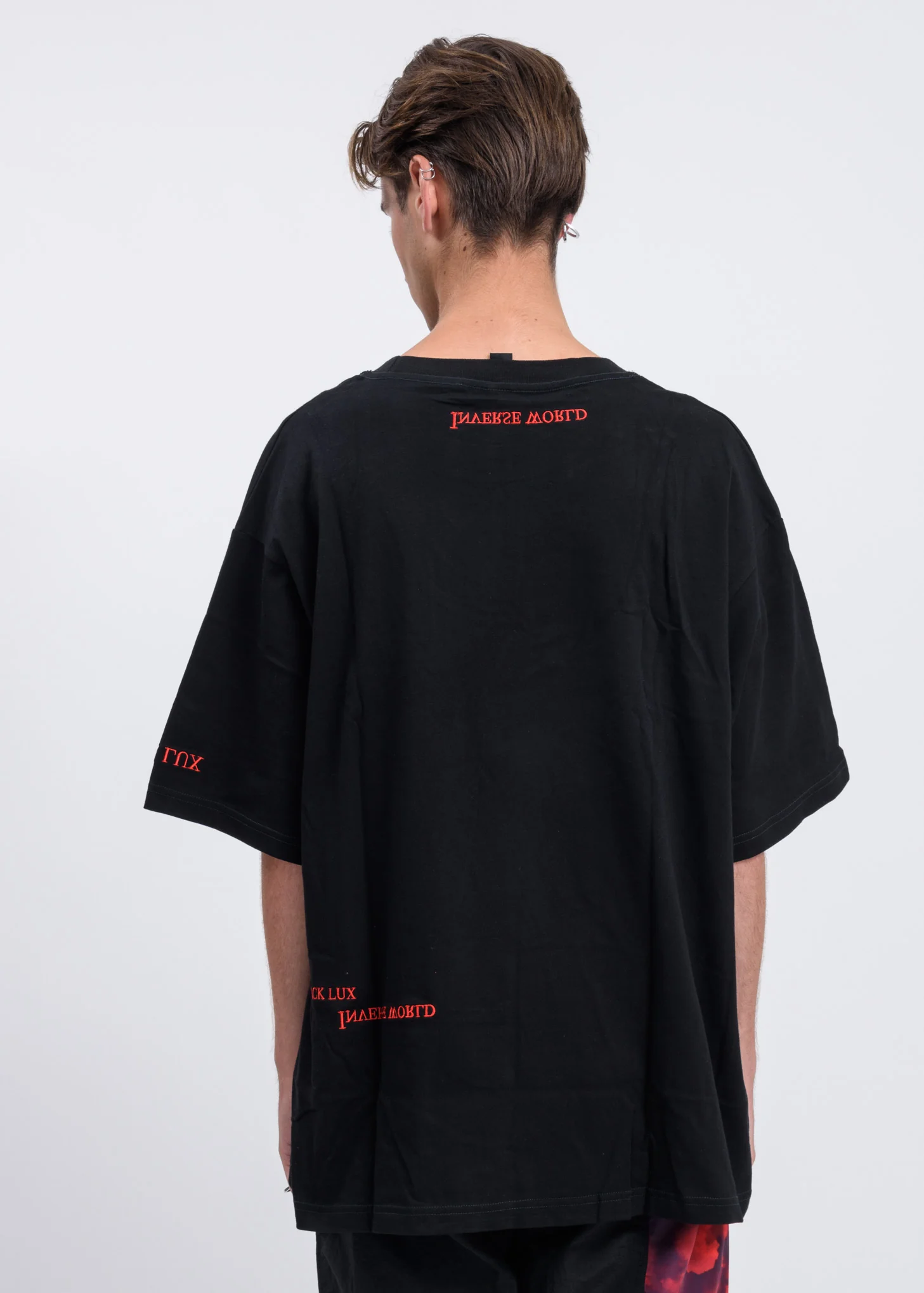 Black Multi Logo T-Shirt w/ Sky Print - Image 2