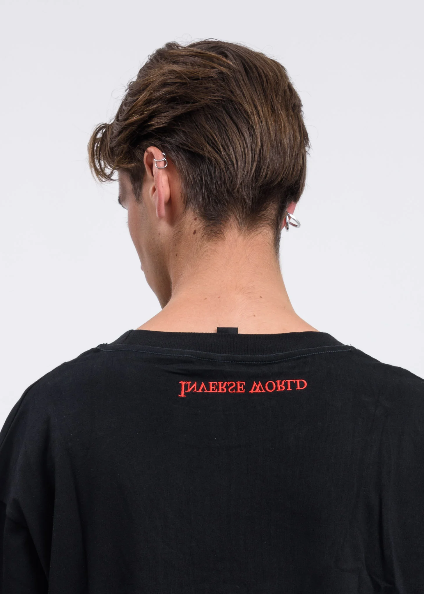 Black Multi Logo T-Shirt w/ Sky Print - Image 4