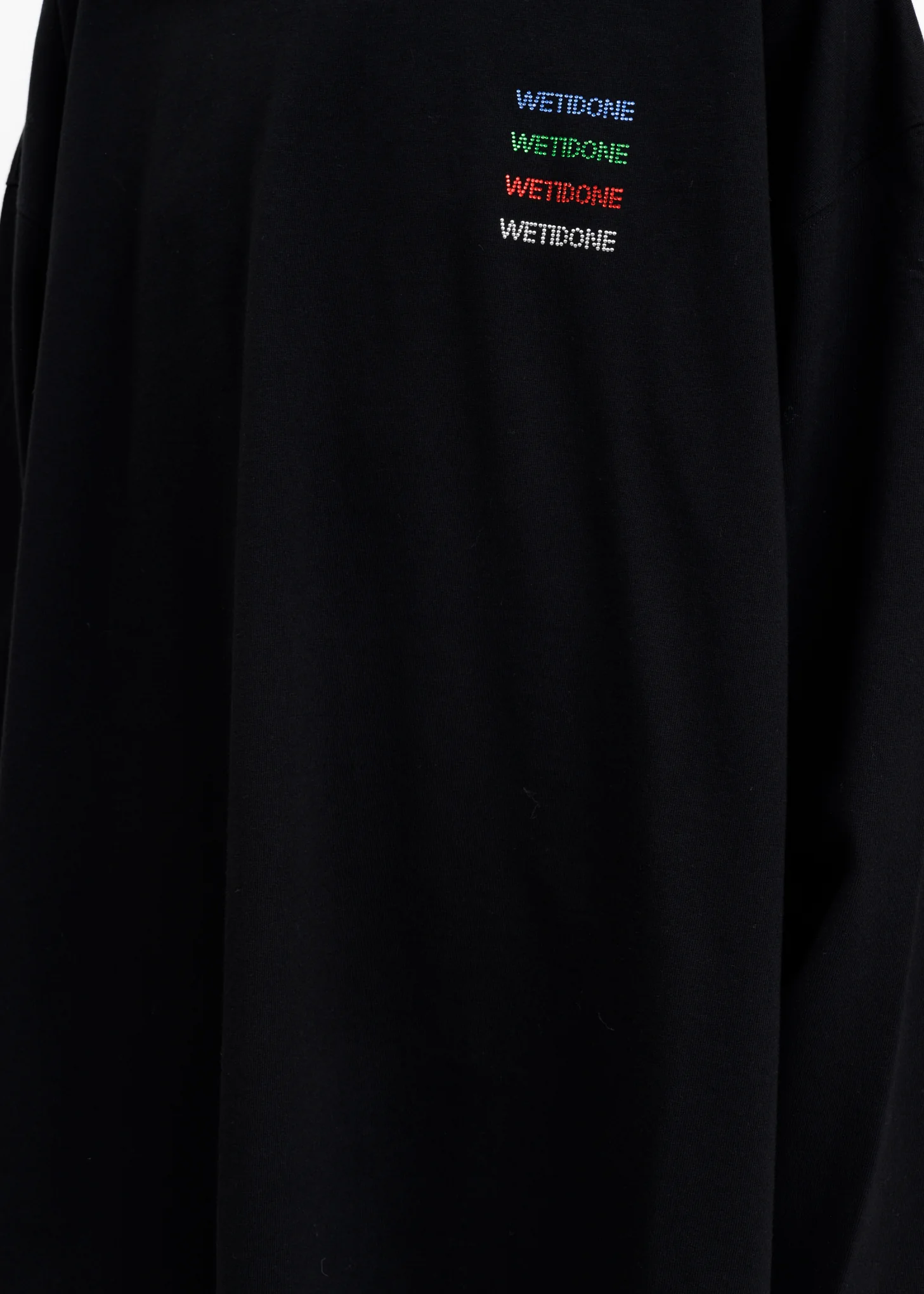 Black Multicolor Crystal Logo Long Sleeves - Image 5