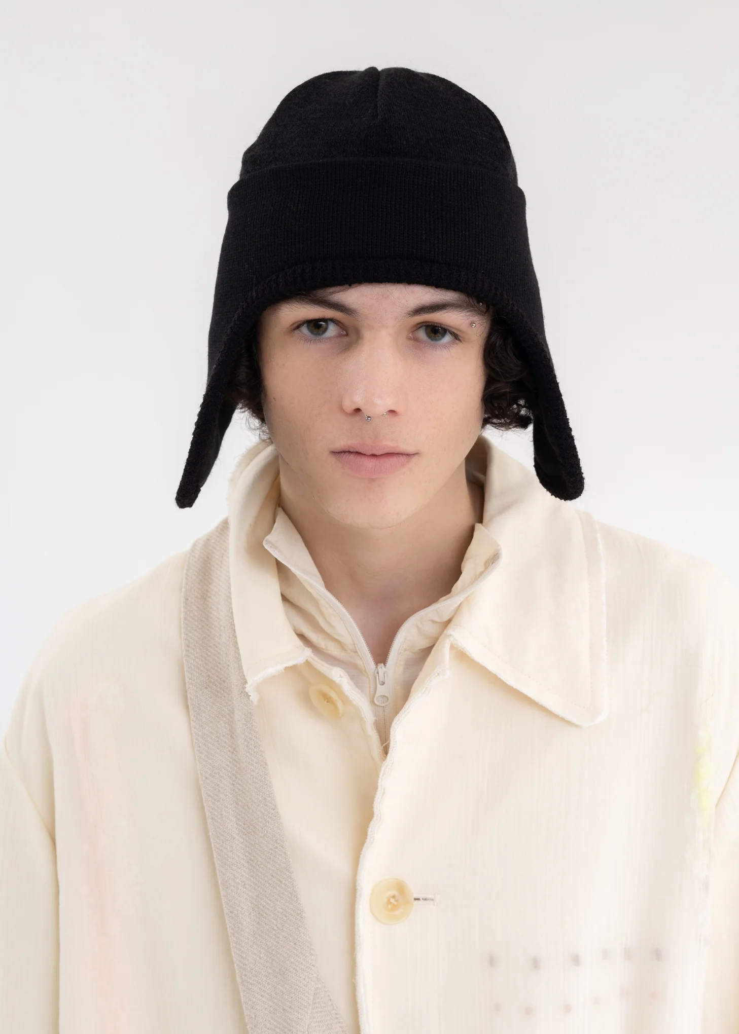 BLACK NAUSICAA BEANIE - Image 2