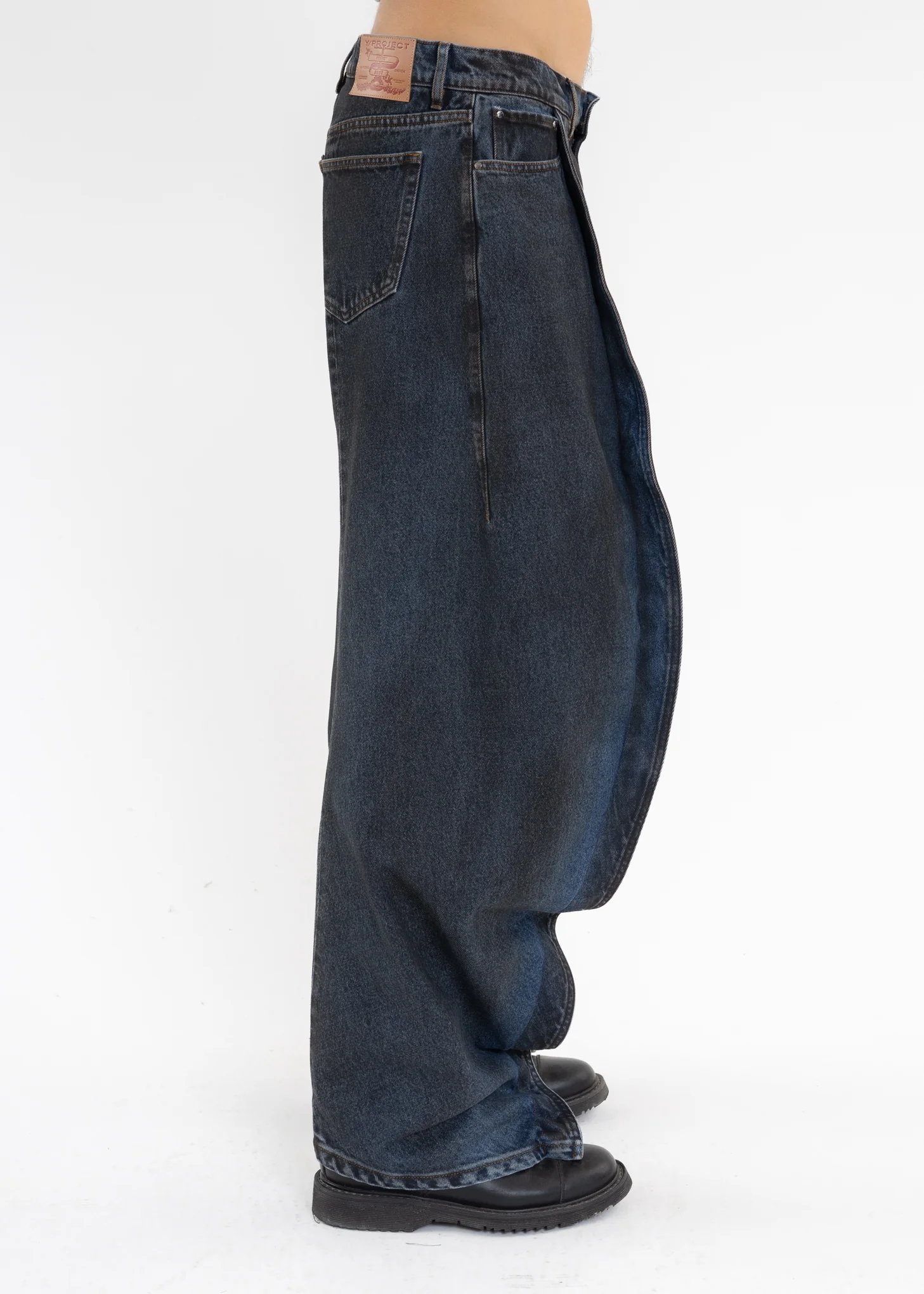 BLACK / NAVY BANANA JEANS - Image 4
